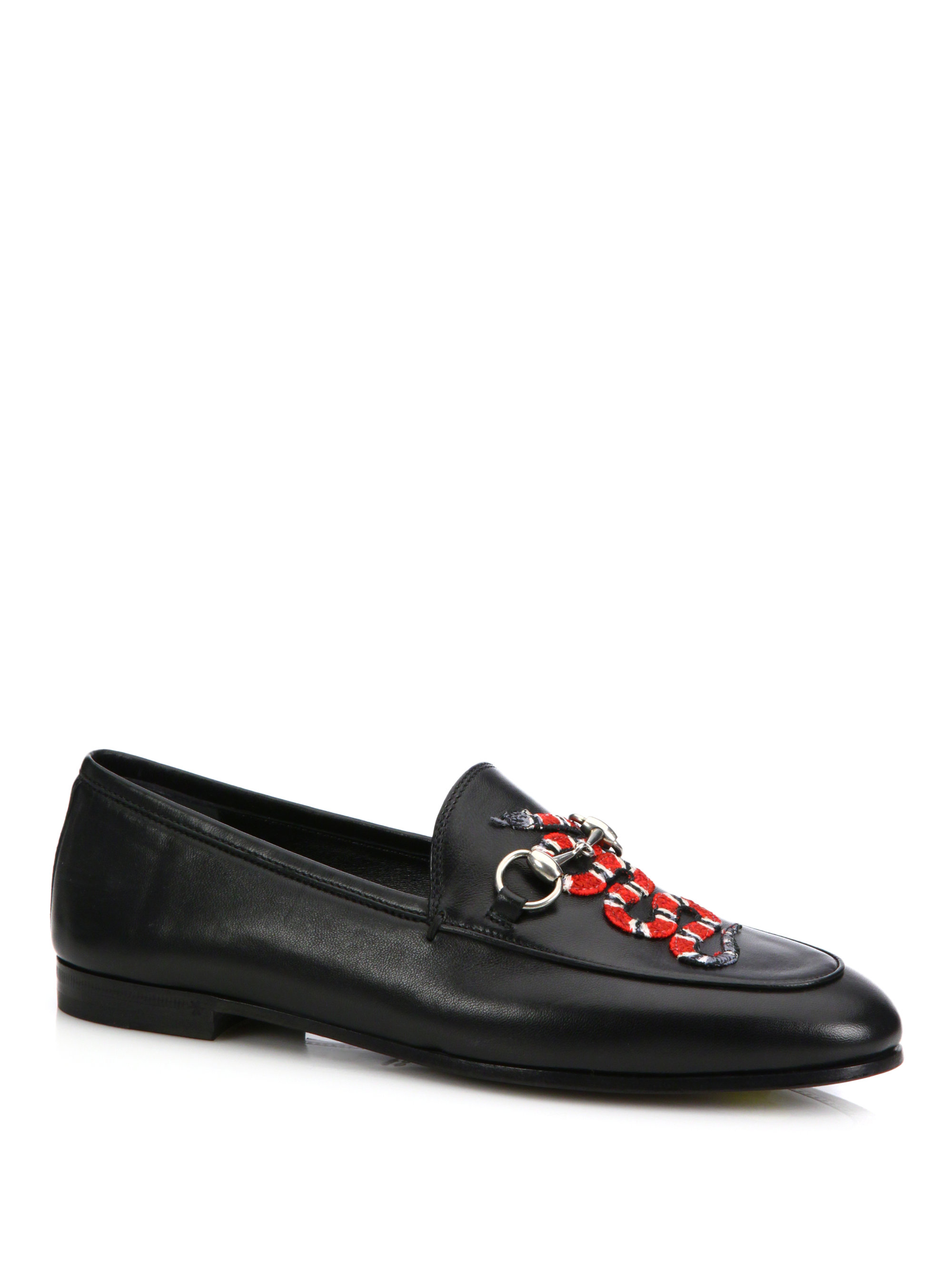 gucci snakeskin loafers