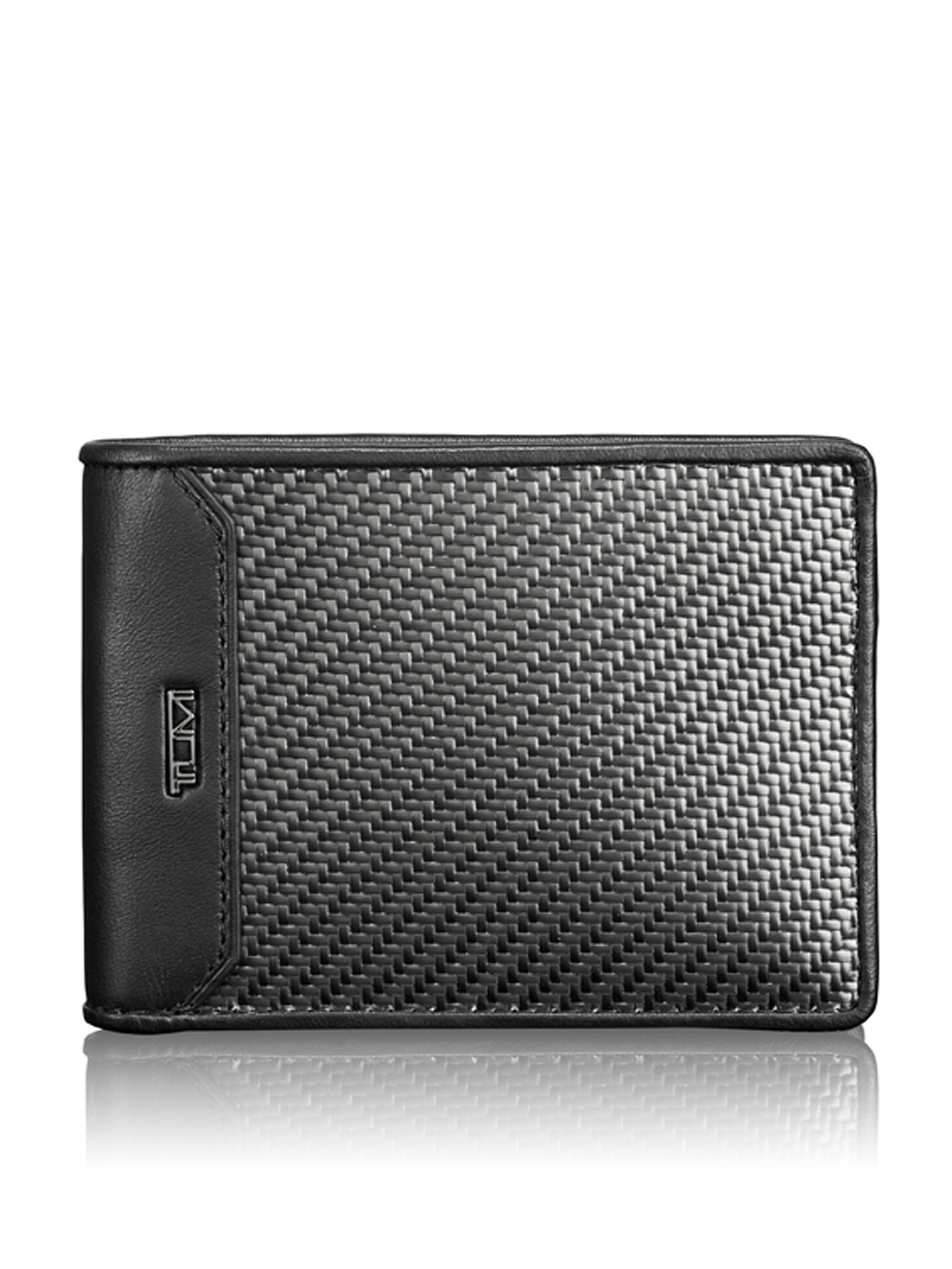 Tumi Cfx Carbon Fiber Double Billfold Wallet in Black for Men | Lyst