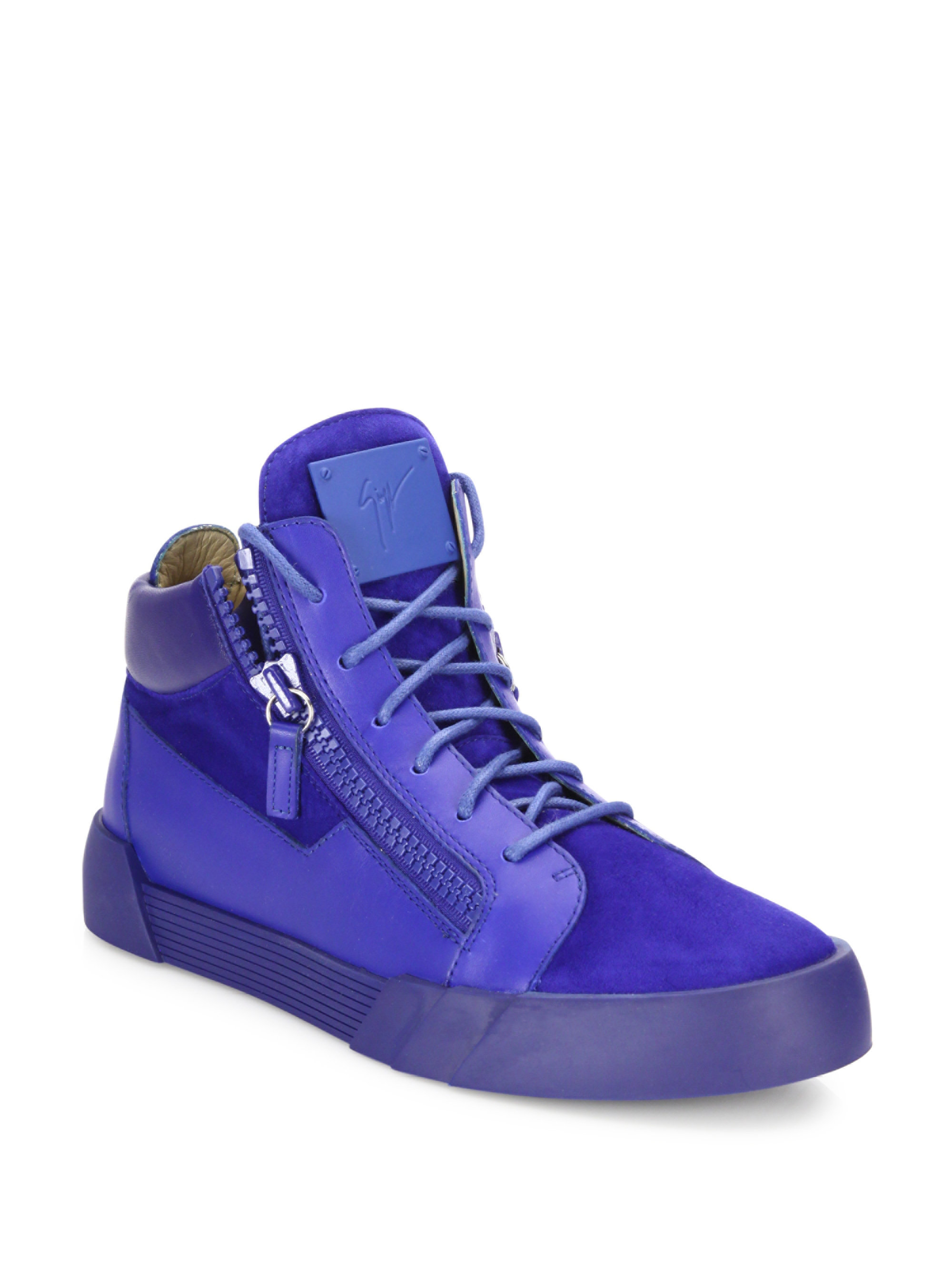 giuseppe zanotti suede sneaker