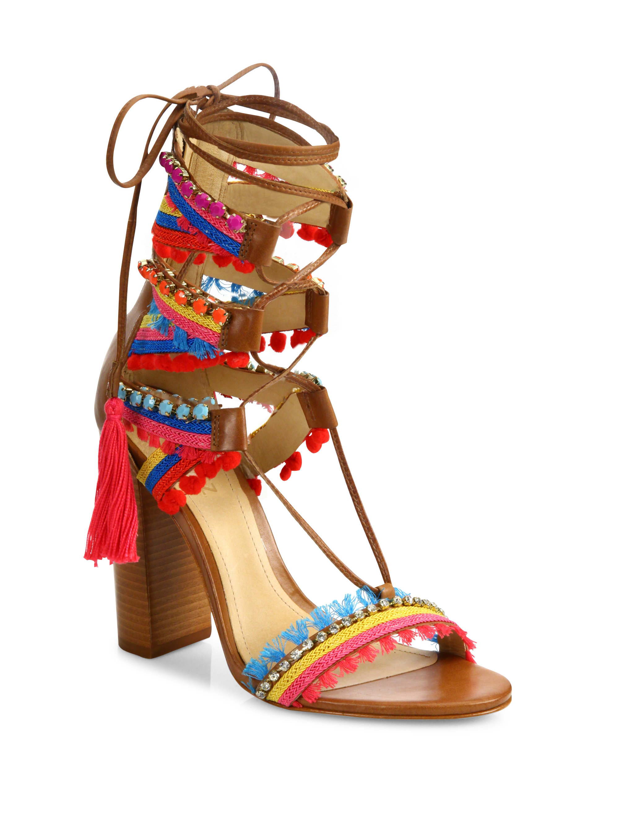 Buy > jeweled heeled sandals > in stock