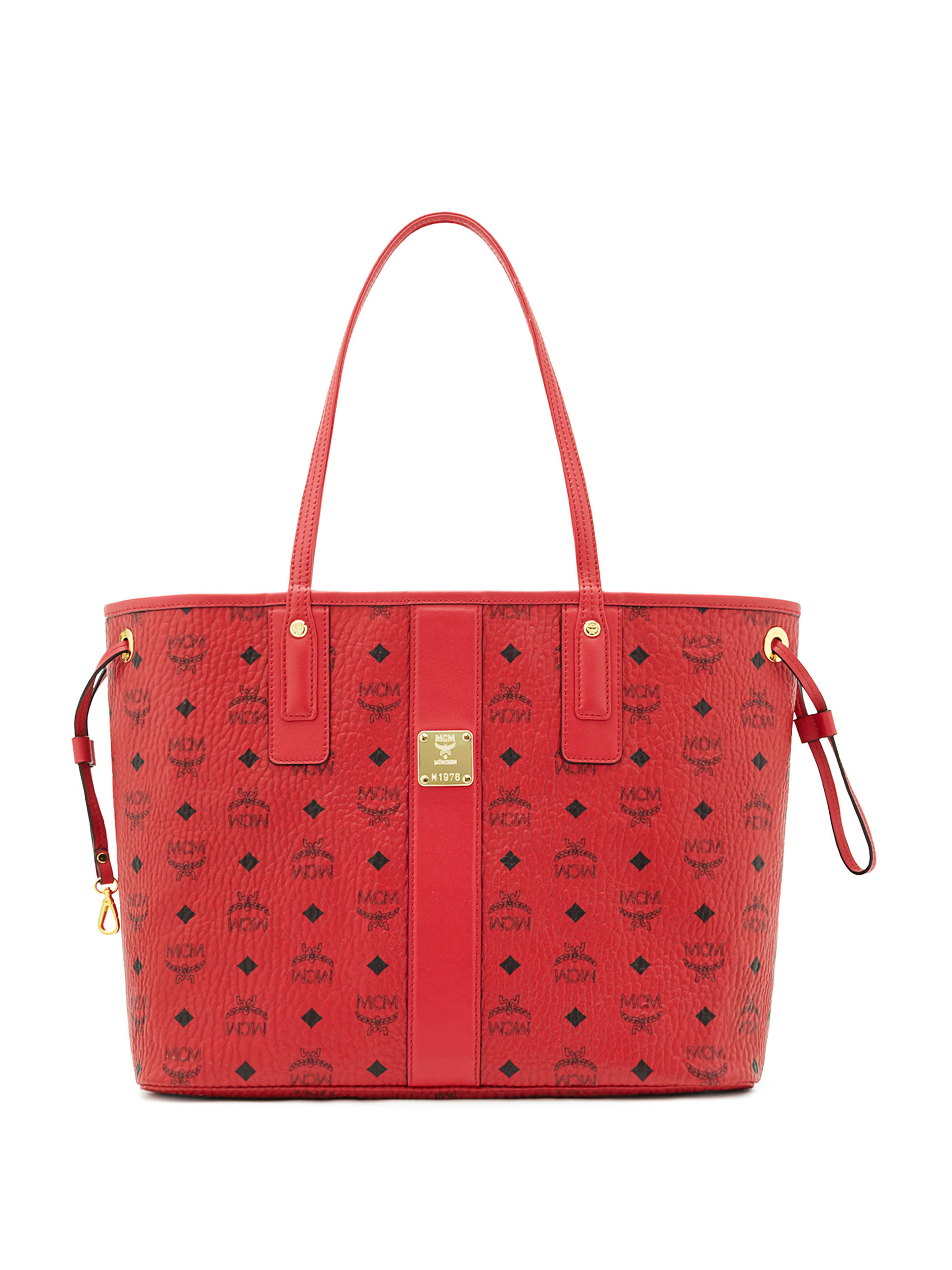 Mcm Liz Medium Reversible Visetos Shopper Tote in Red - Save 12% | Lyst