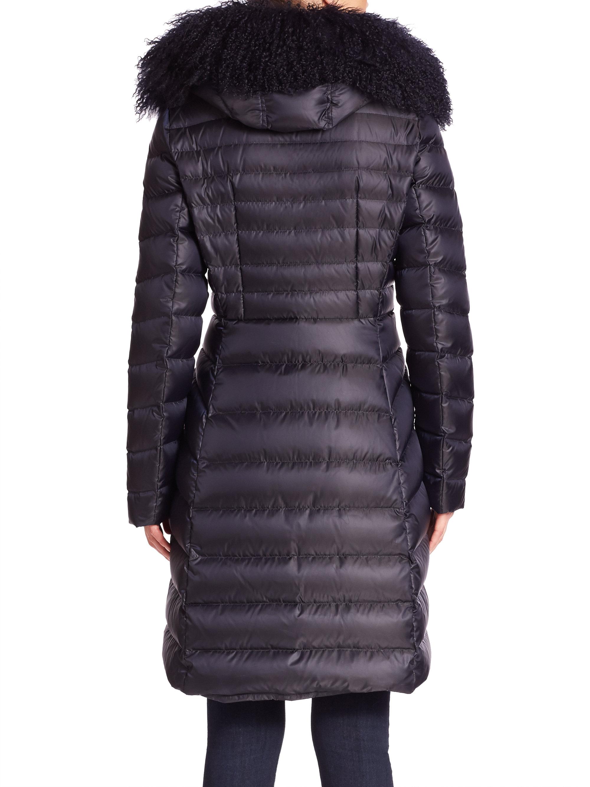 wrap front puffer jacket