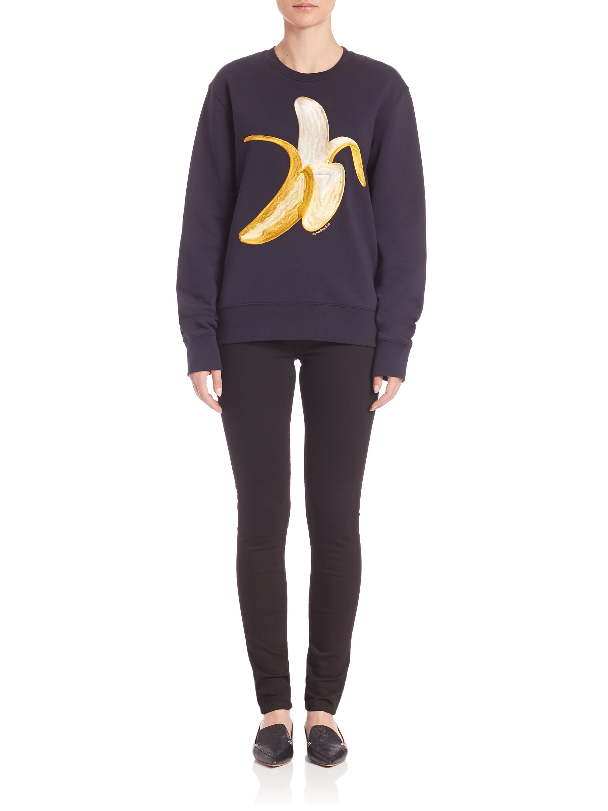 acne banana sweatshirt
