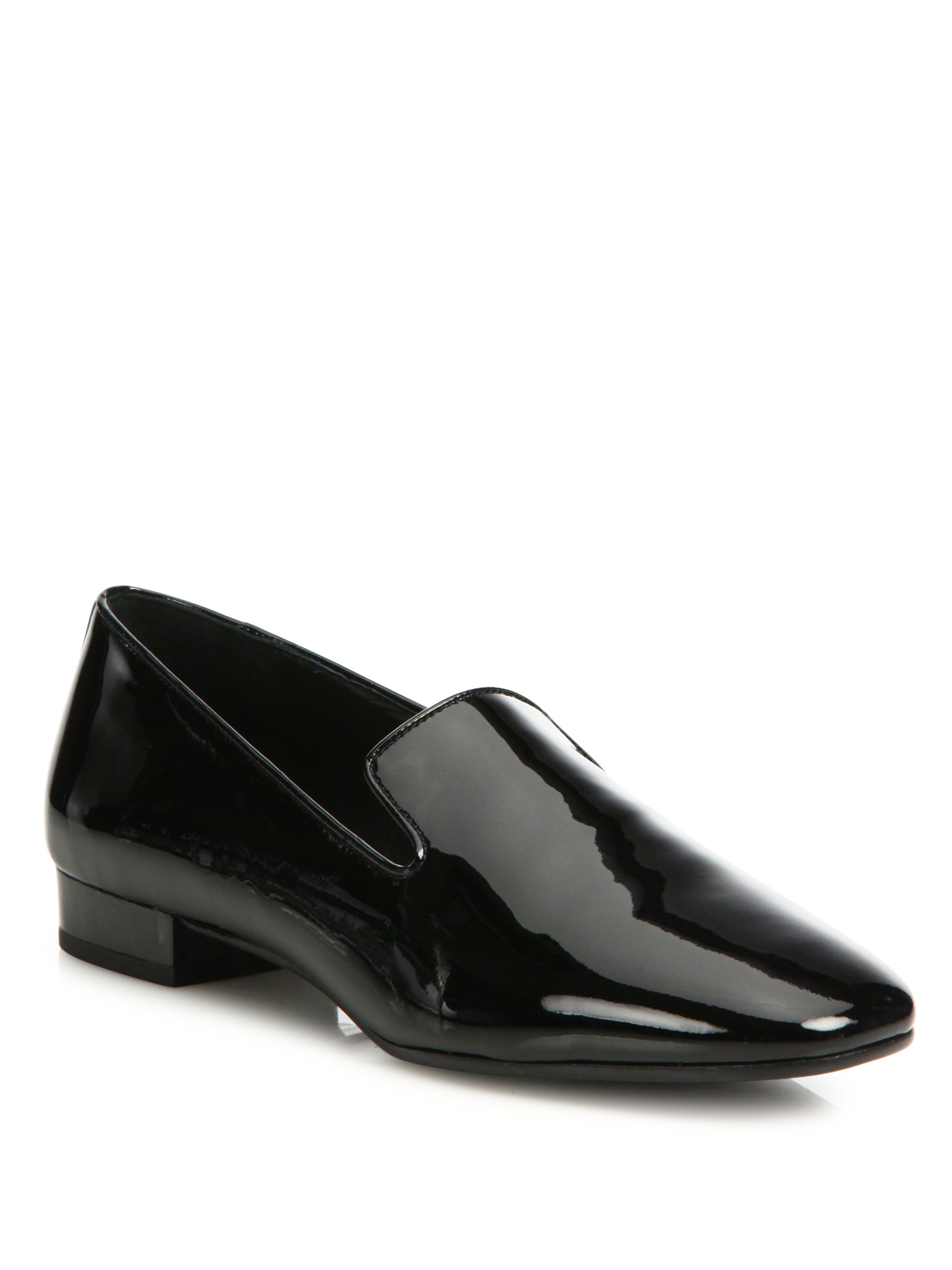 patent leather loafer