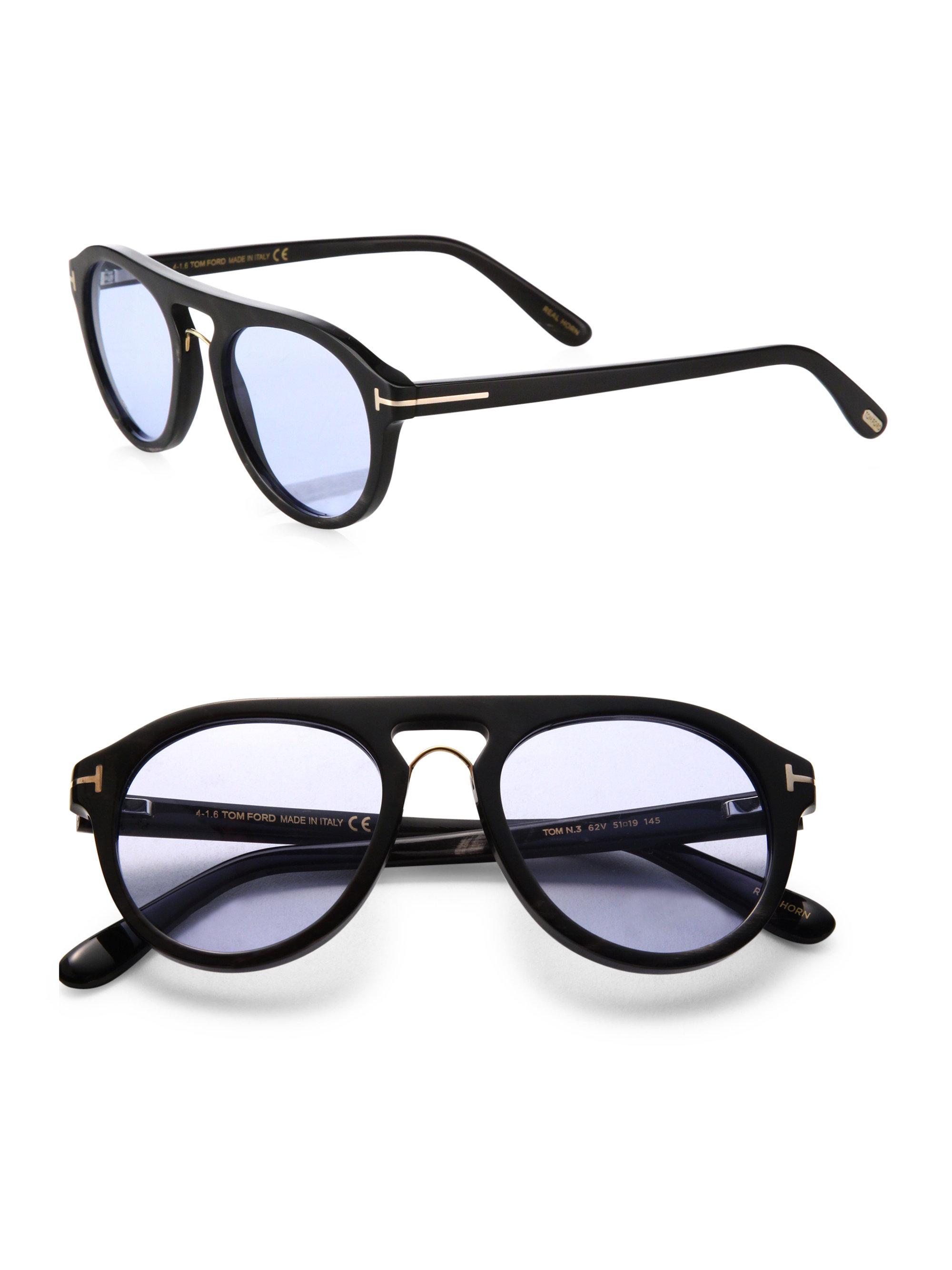 Tom Ford Private Collection N.3 Round Optical Glasses in Blue for Men | Lyst