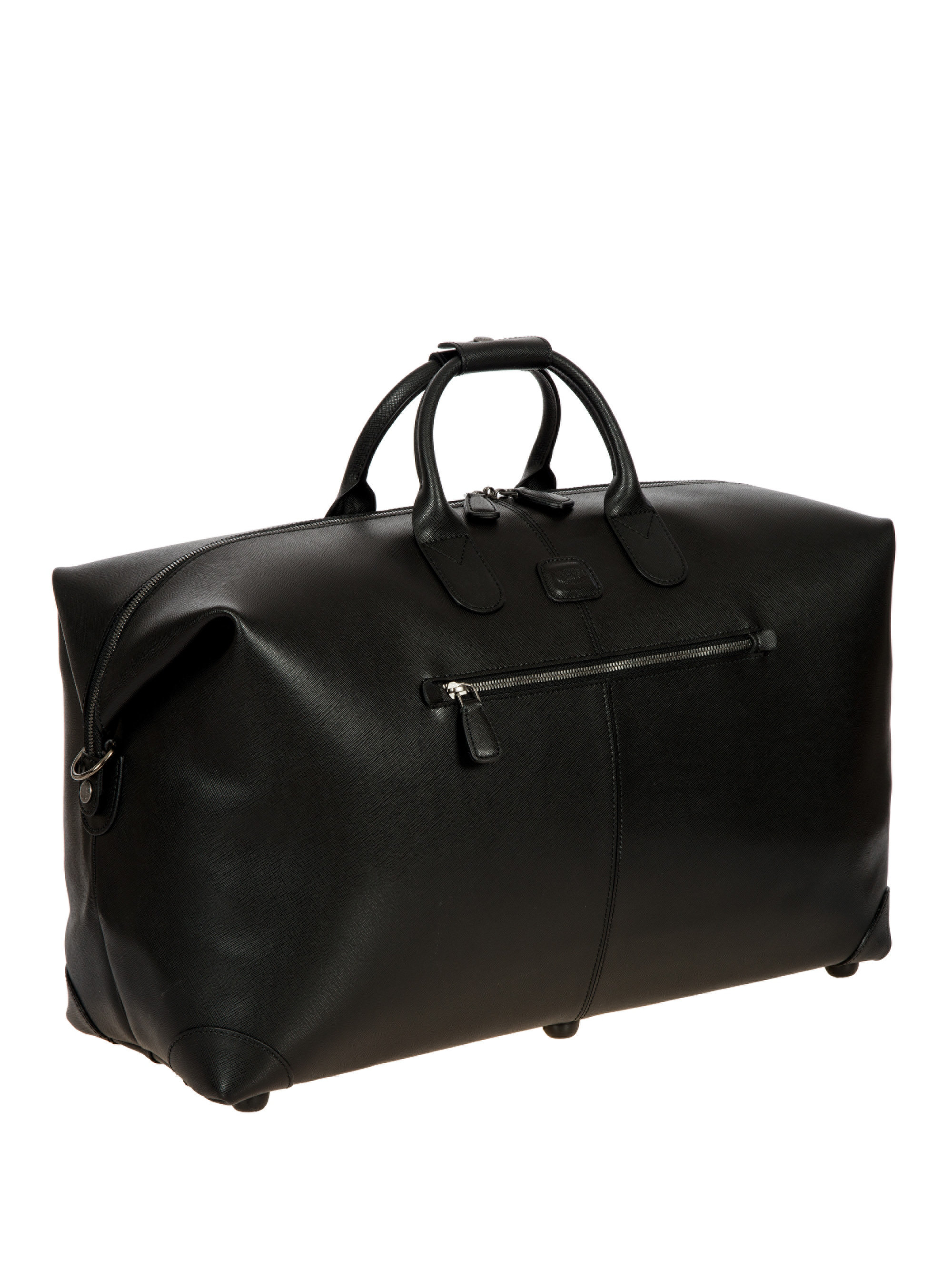 Bric's Varese Saffiano Leather Duffel Bag in Black for Men | Lyst