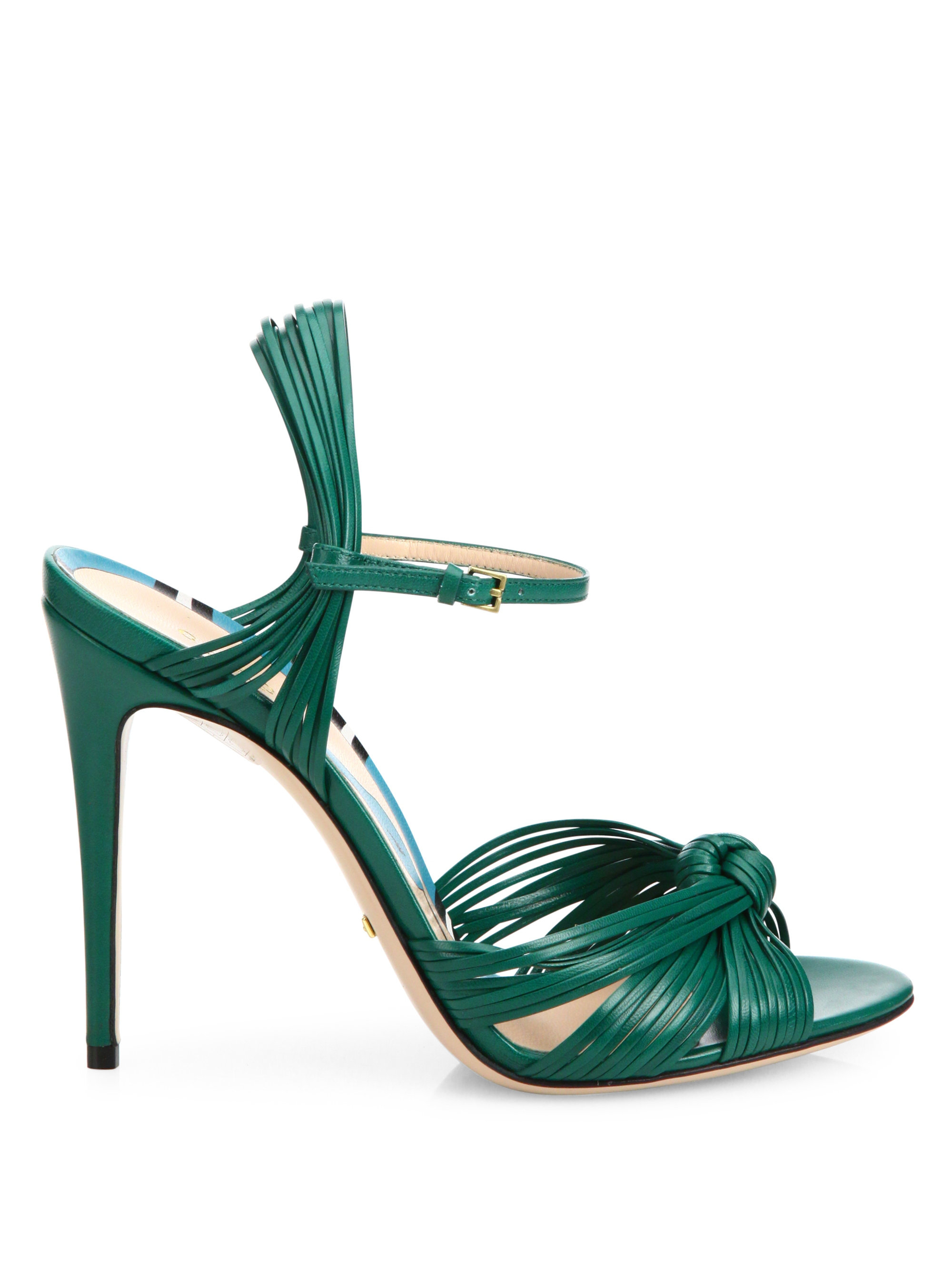 Gucci Allie Leather High-heel Sandals 