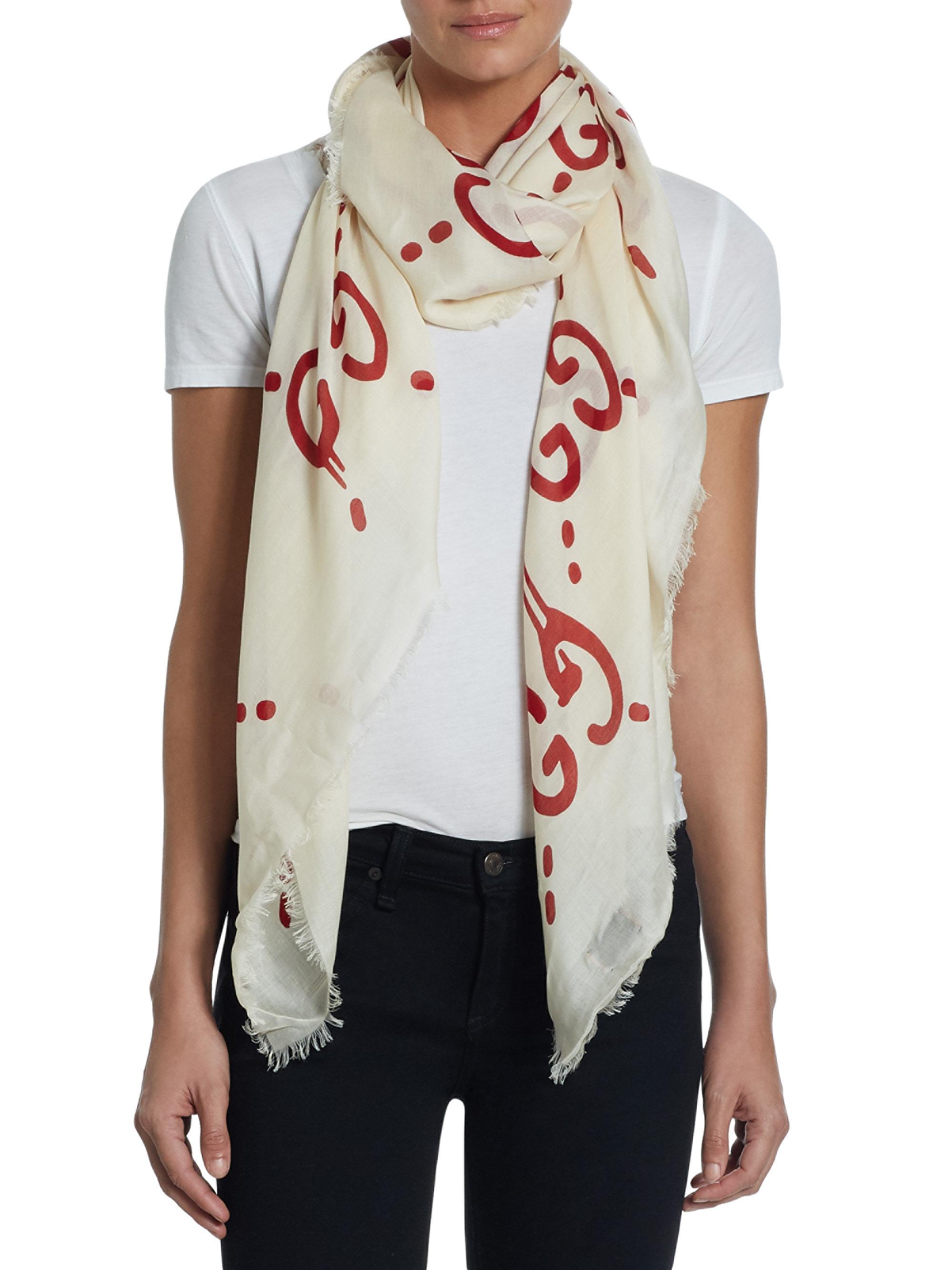 Gucci Ghost Scarf Top Sellers, 54% OFF | www.pegasusaerogroup.com