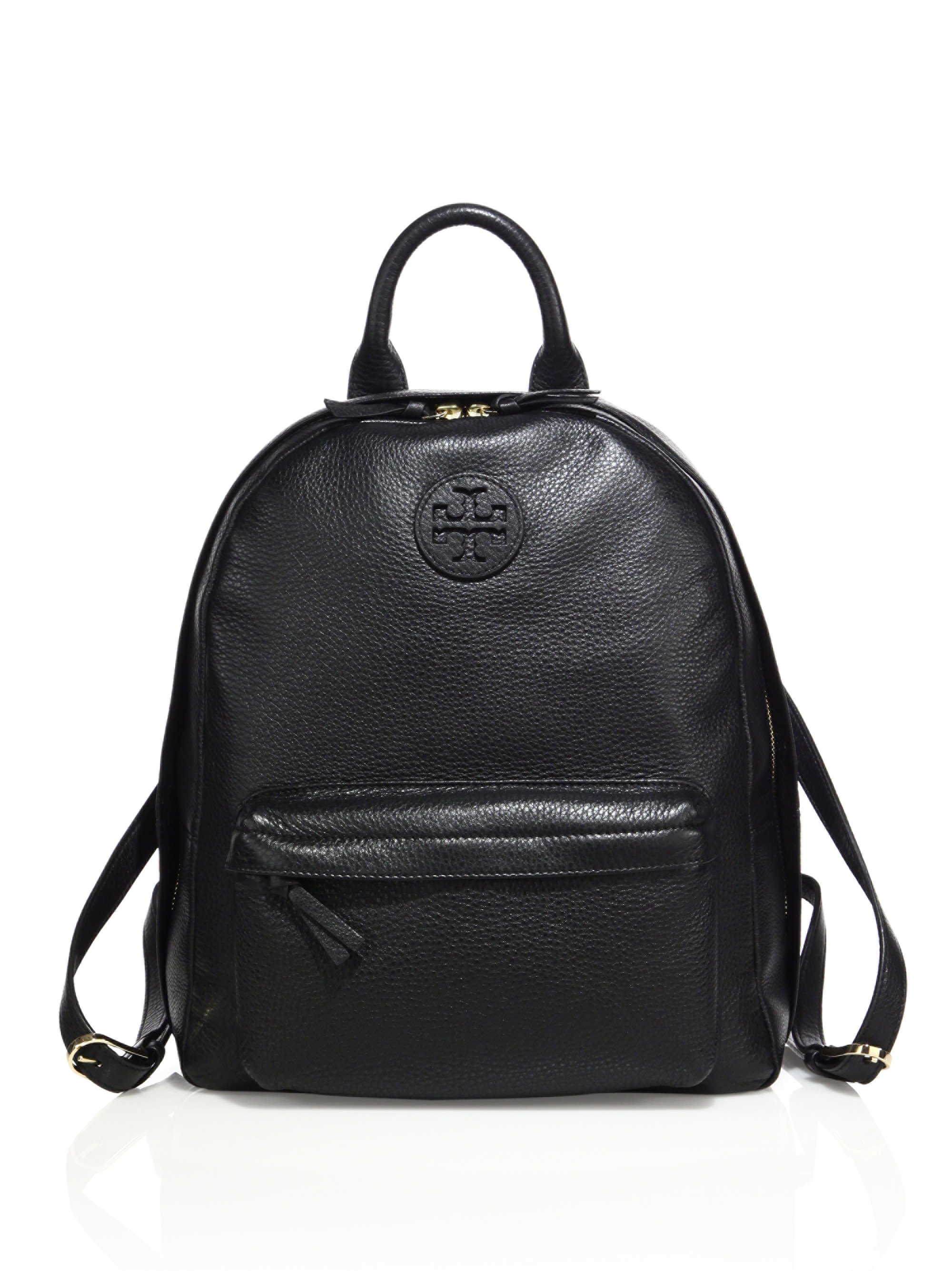 Lyst - Tory Burch Leather Backpack in Black