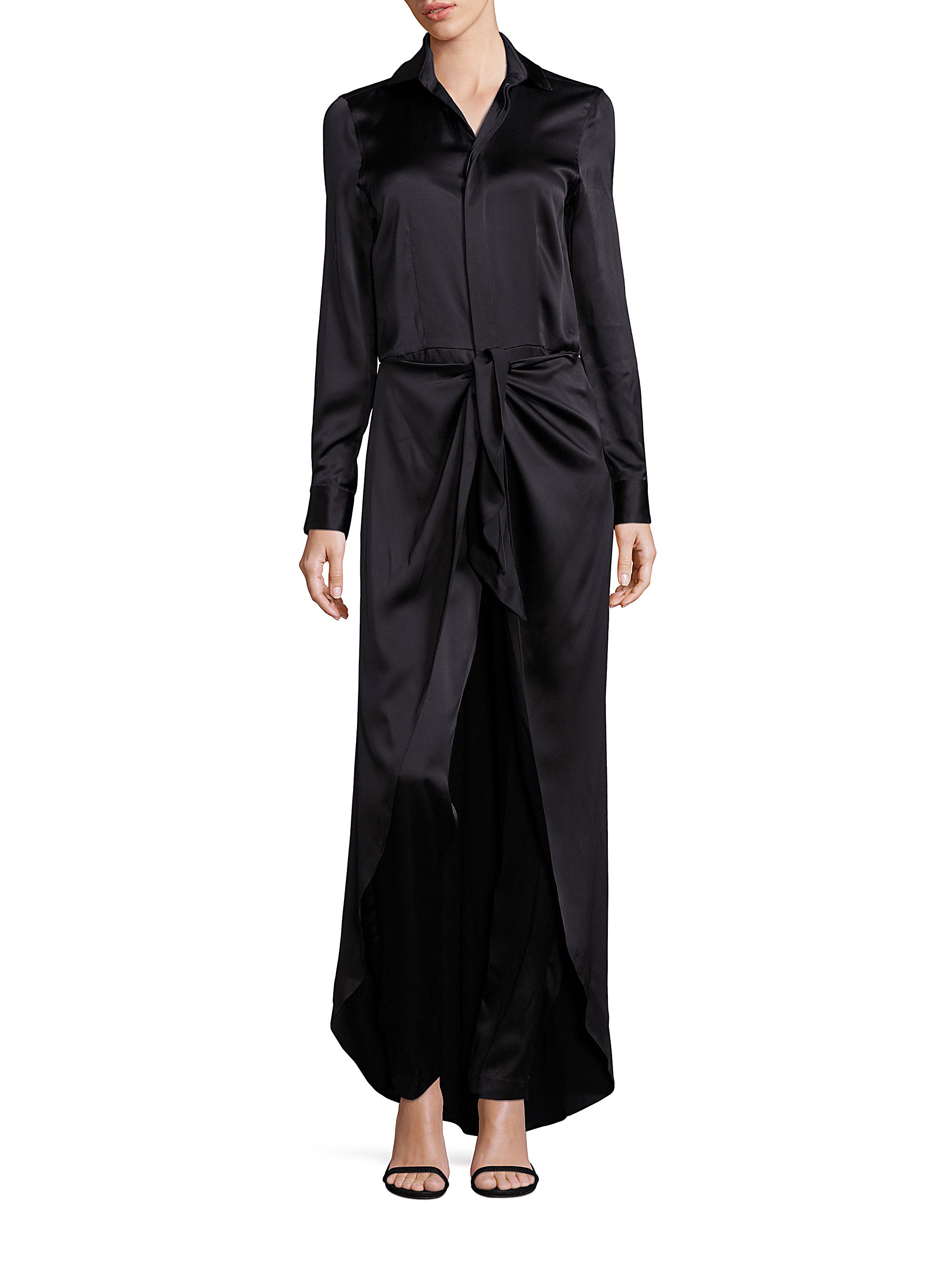 polo jumpsuit black