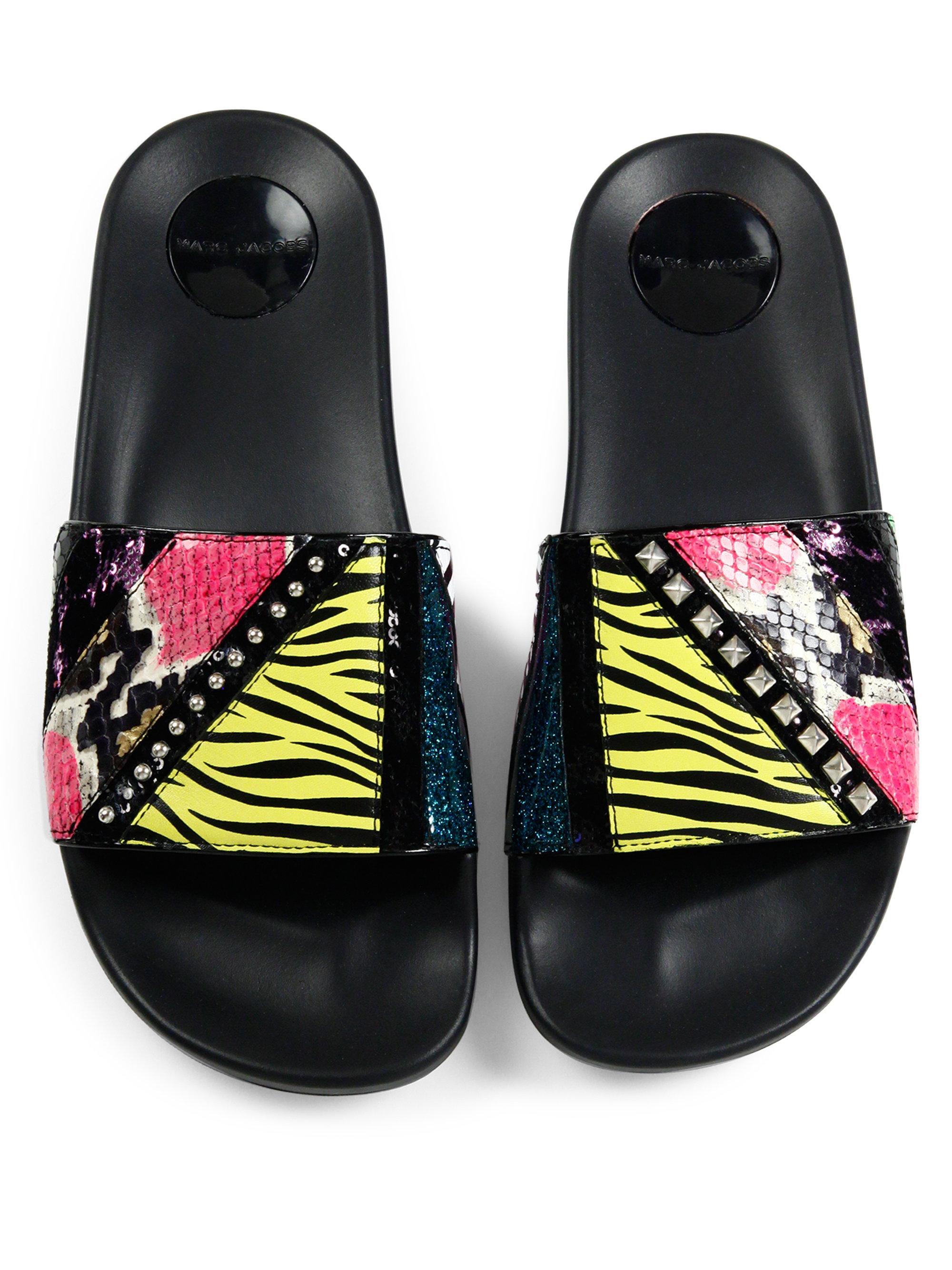 Marc Jacobs Wool 20mm Cooper Punk Slide Sandals - Lyst