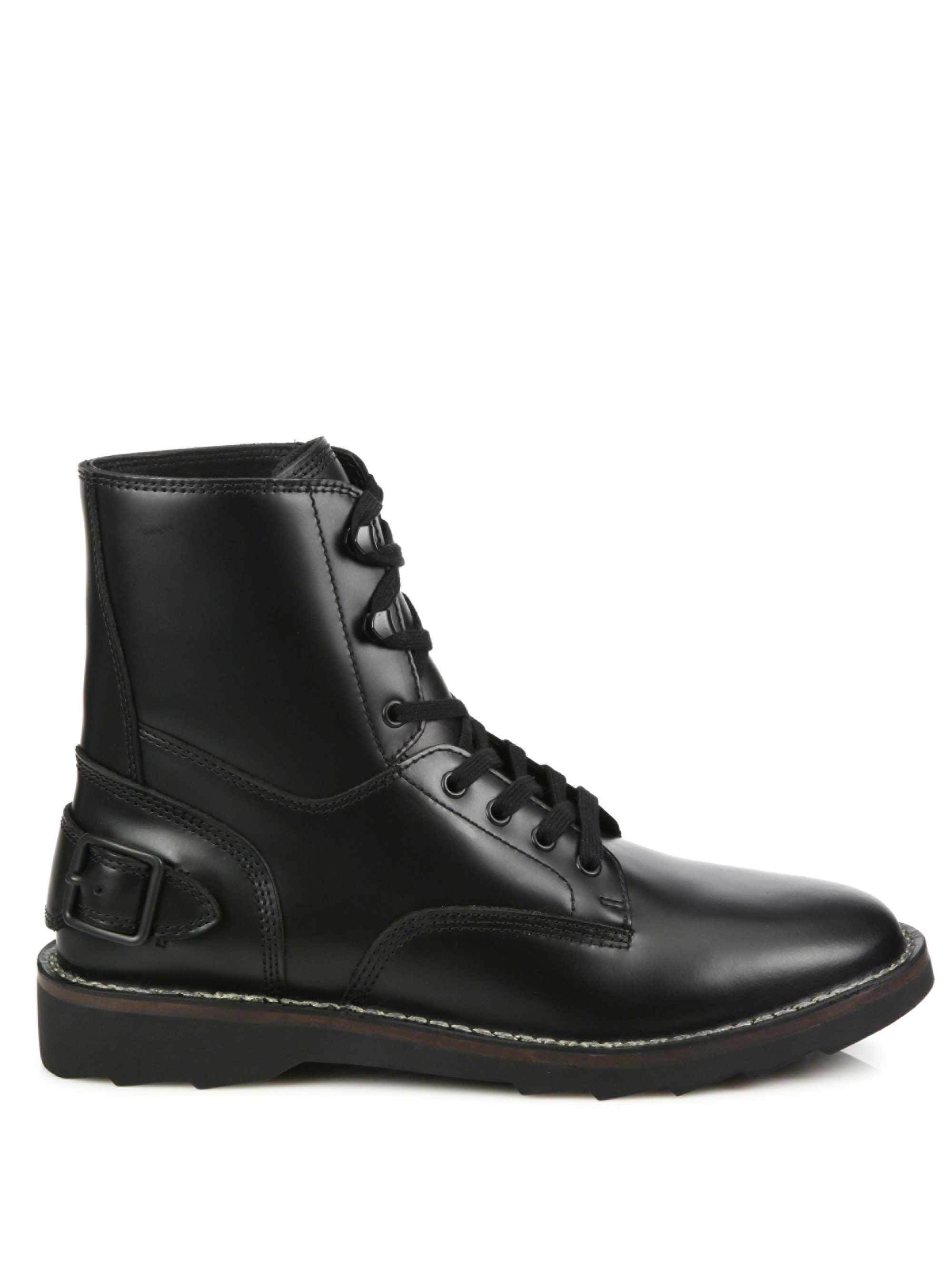 COACH Leather 1941 Combat Boots in Black for Men - Lyst