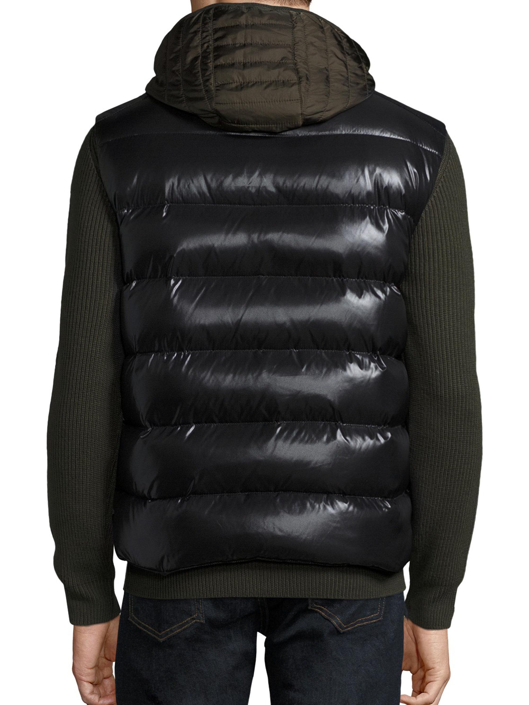Moncler Synthetic Tib Down Puffer Vest in Black for Men Lyst