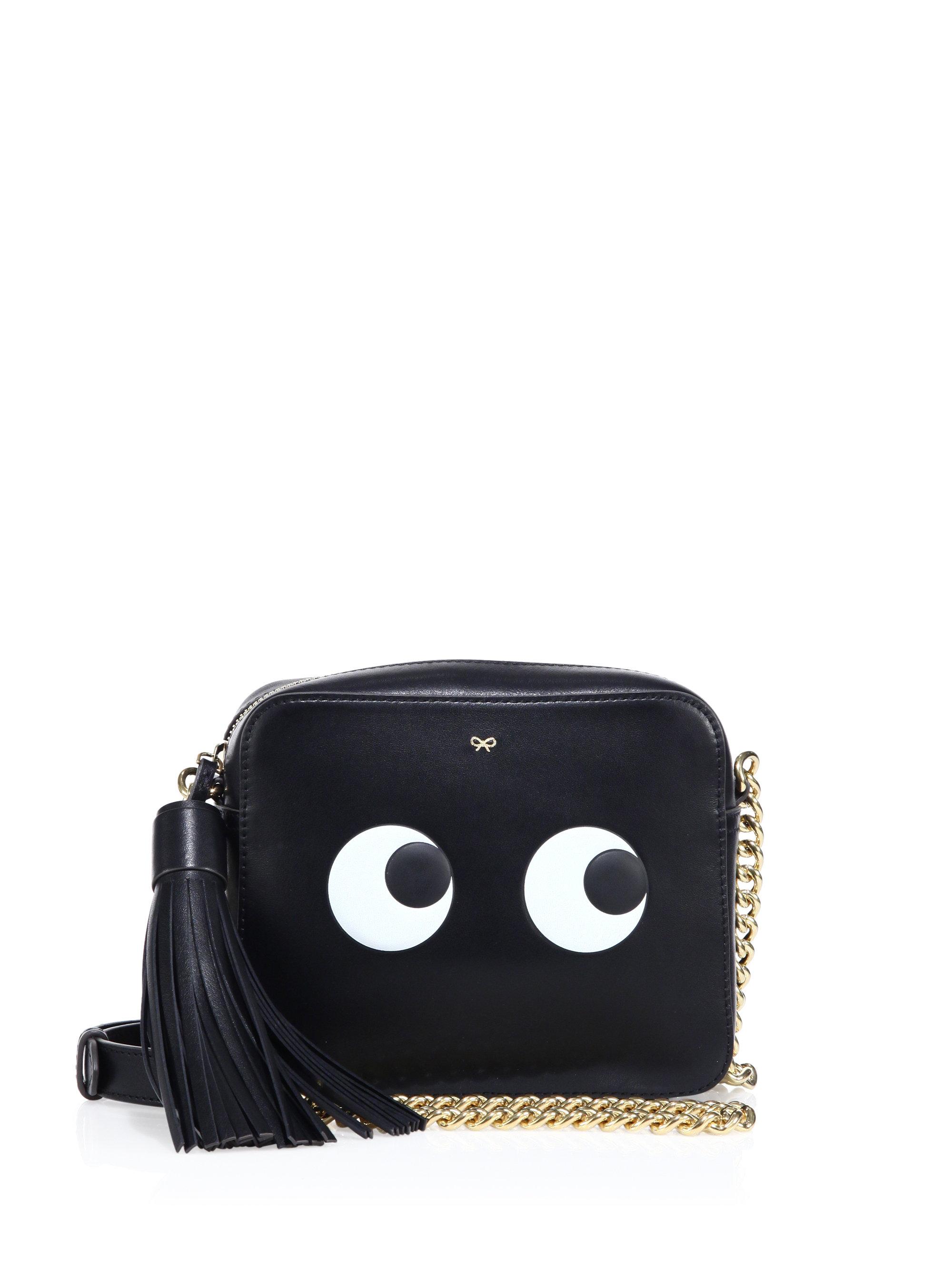 Anya hindmarch Eyes Leather Crossbody Bag in Black Lyst