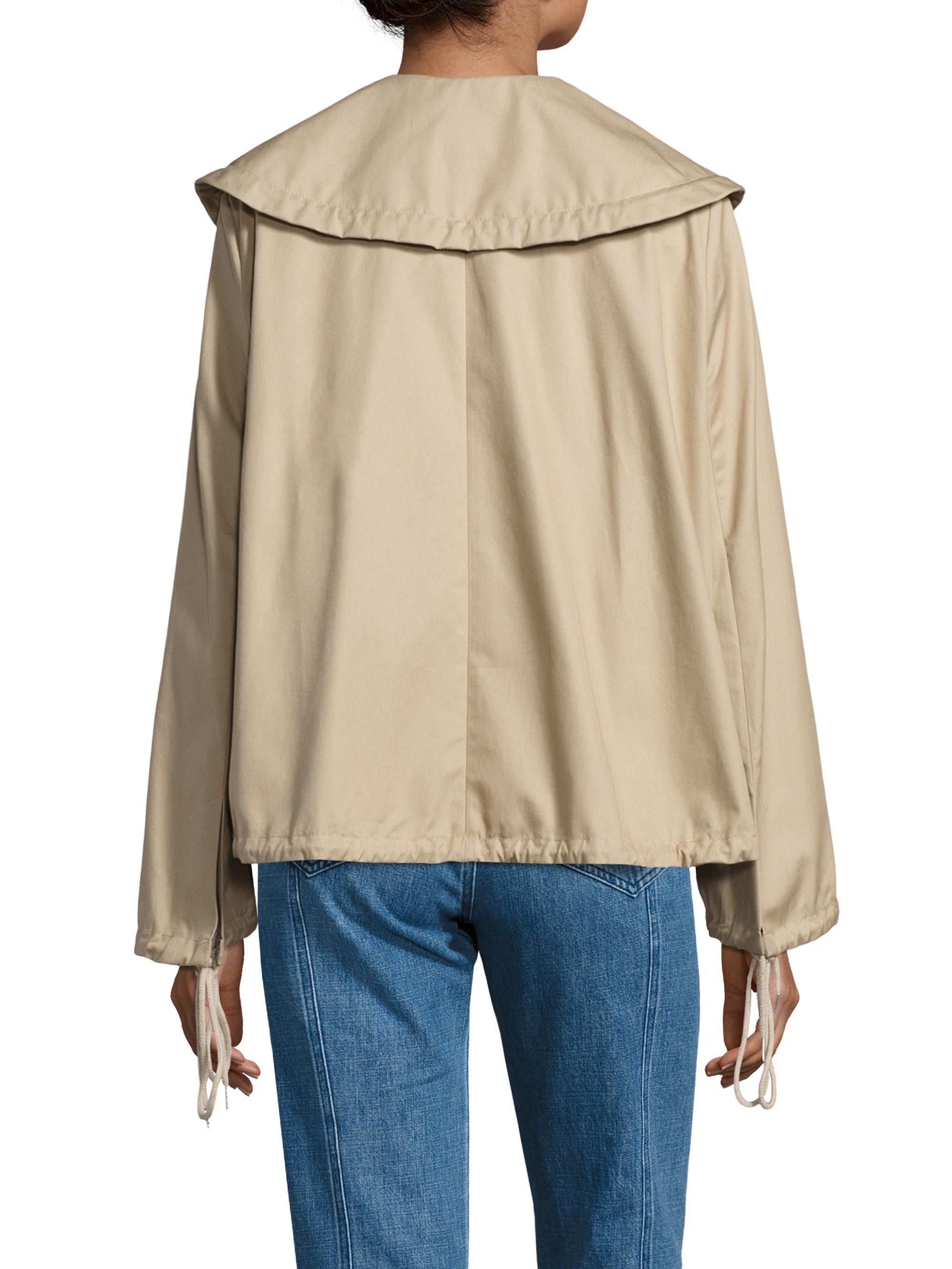 See By Chloé Cotton Swing Jacket in Blue Lyst