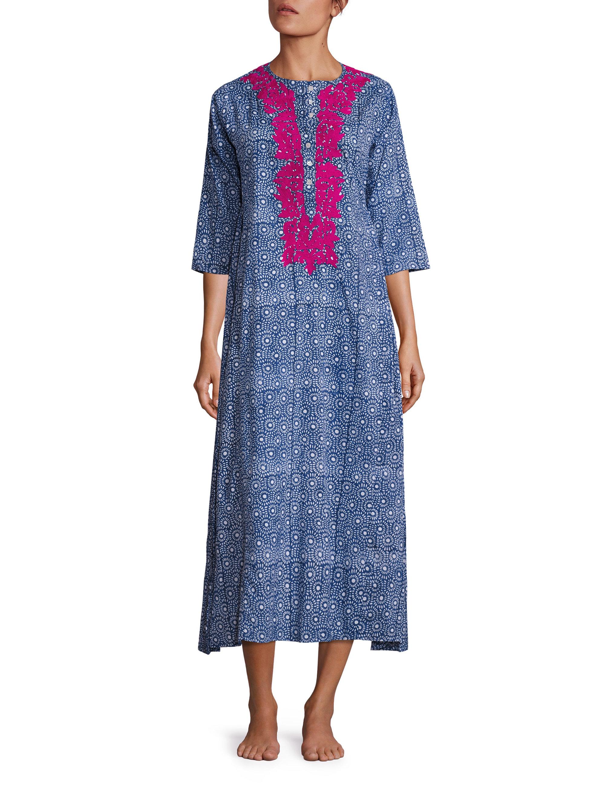 Lyst - Roberta Roller Rabbit Naolin Inez Embroidered Long Dress in Blue