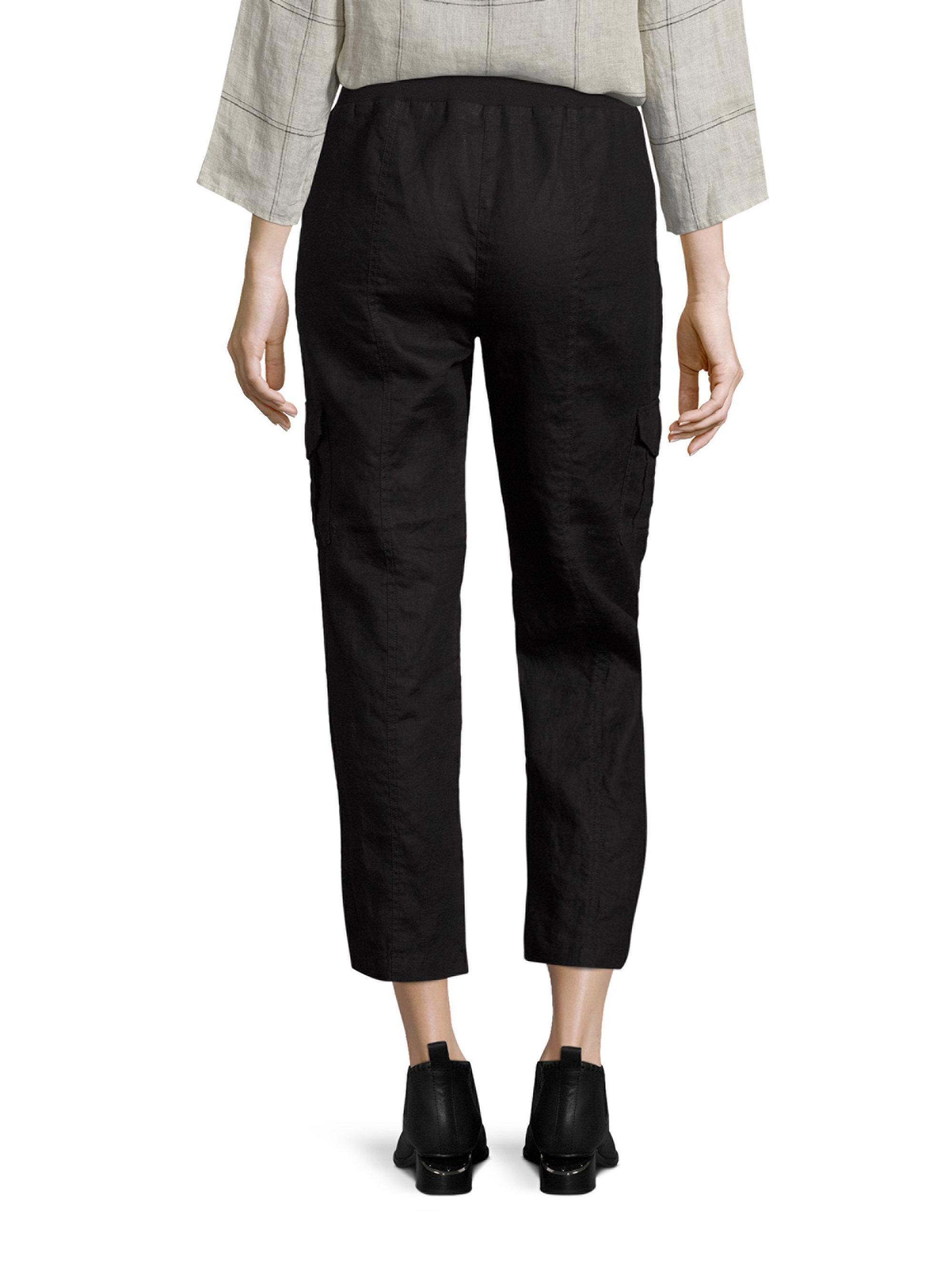 linen cargo trousers