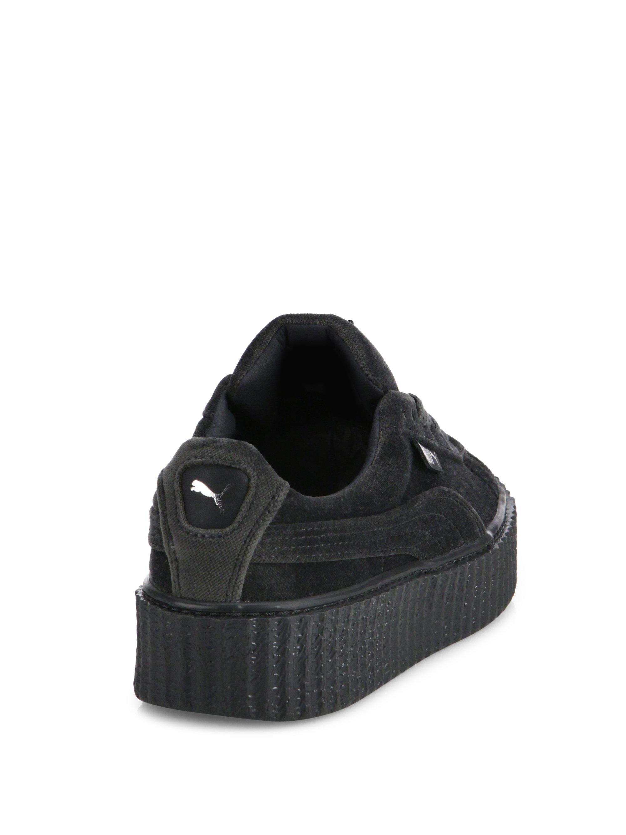 Fenty Puma Shoes Sneakers High Tops Black And Grey Fenty Puma Shoes Sneakers High Tops Black And Grey