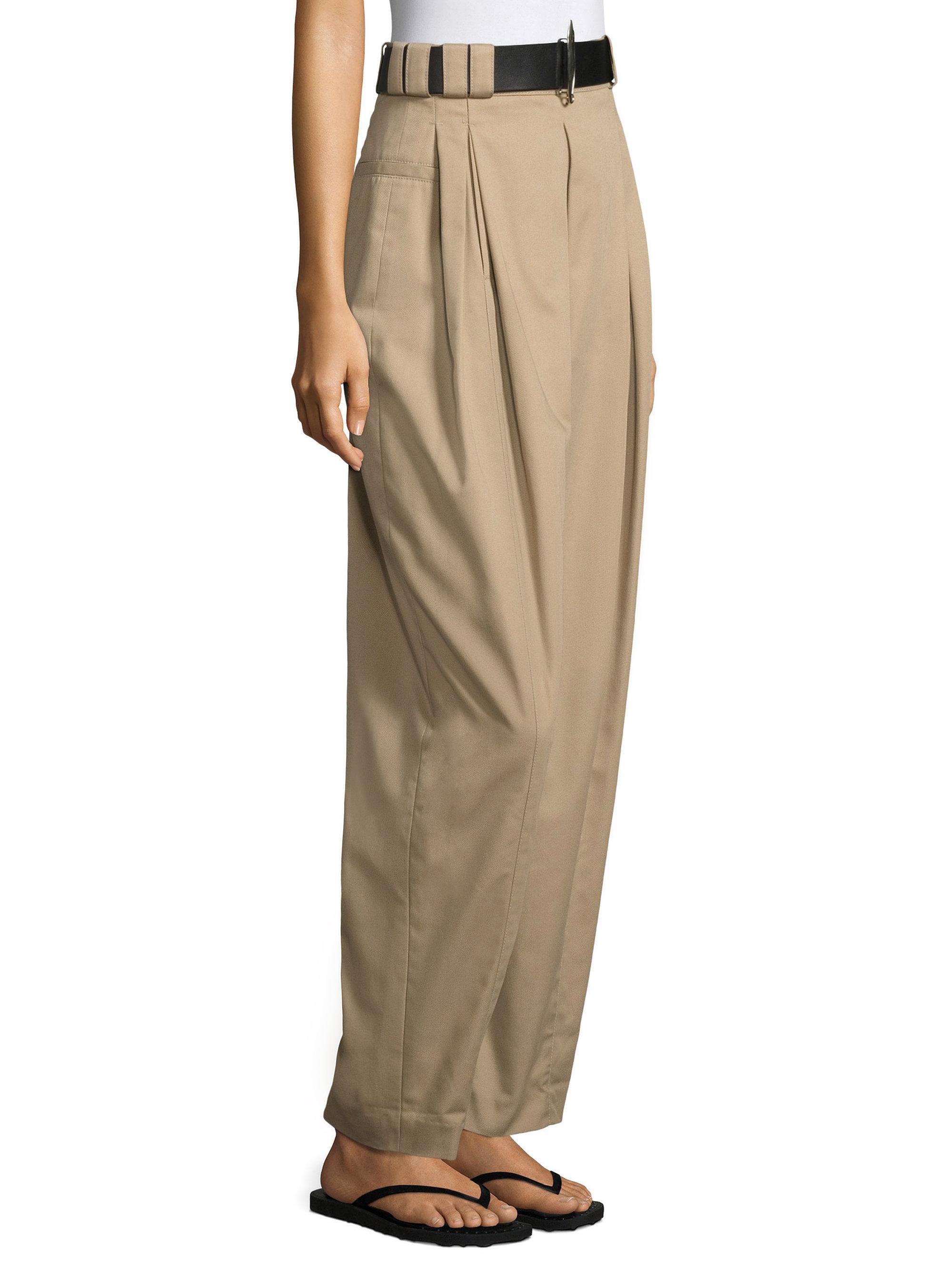 high waisted khaki cargo pants