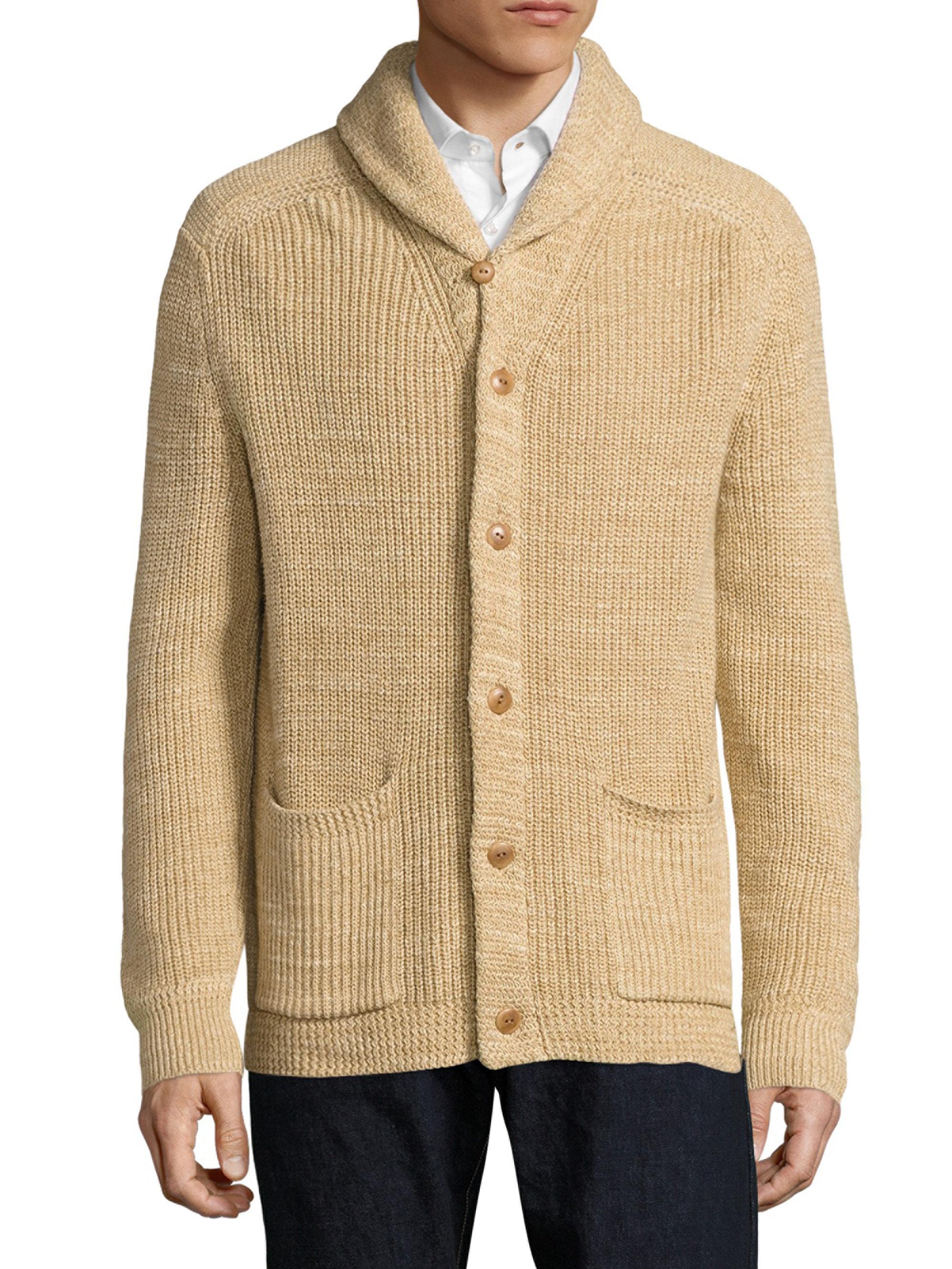 ralph lauren men's shawl cardigan