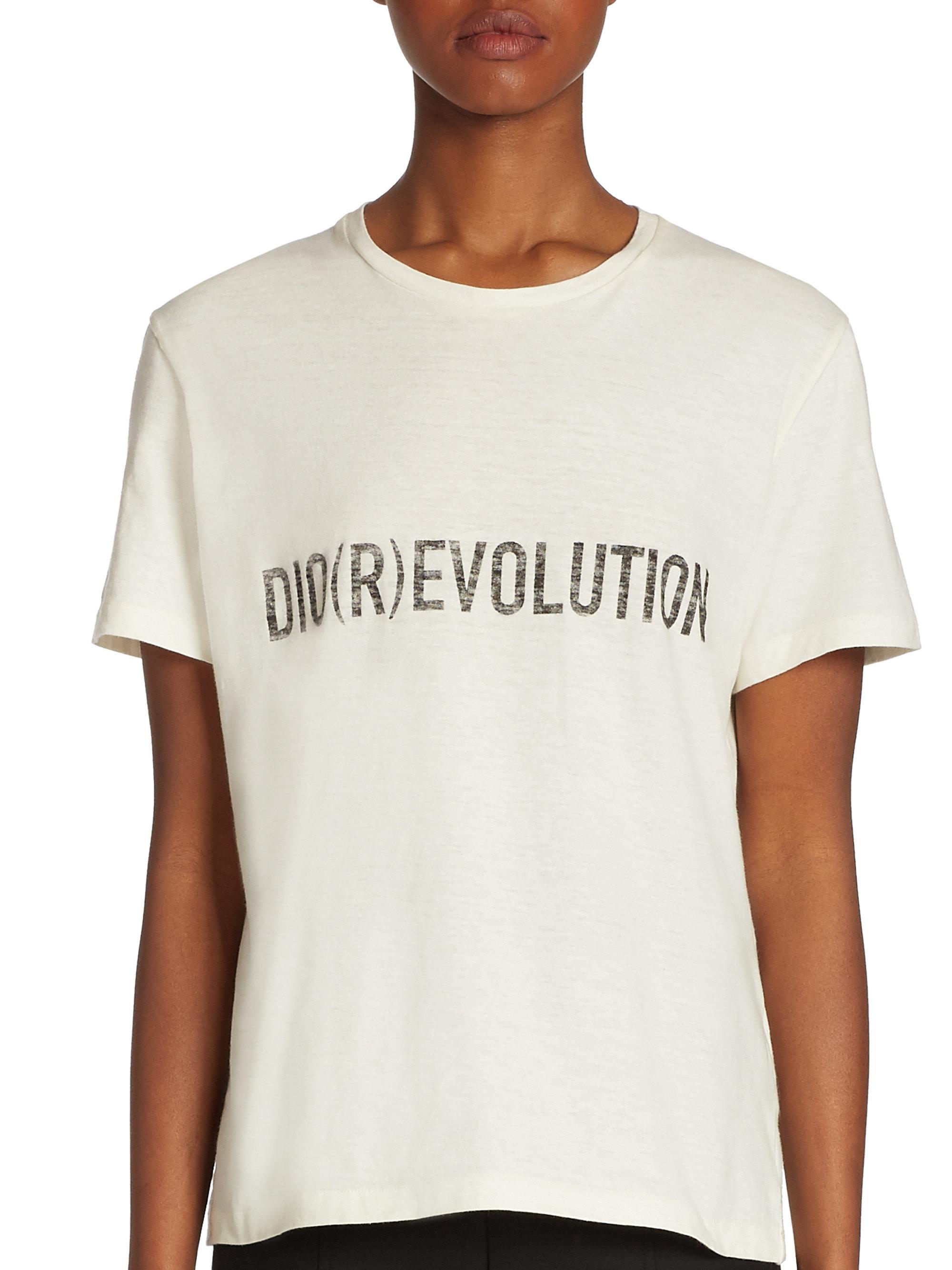 Dior Cotton Revolution T-shirt in White | Lyst