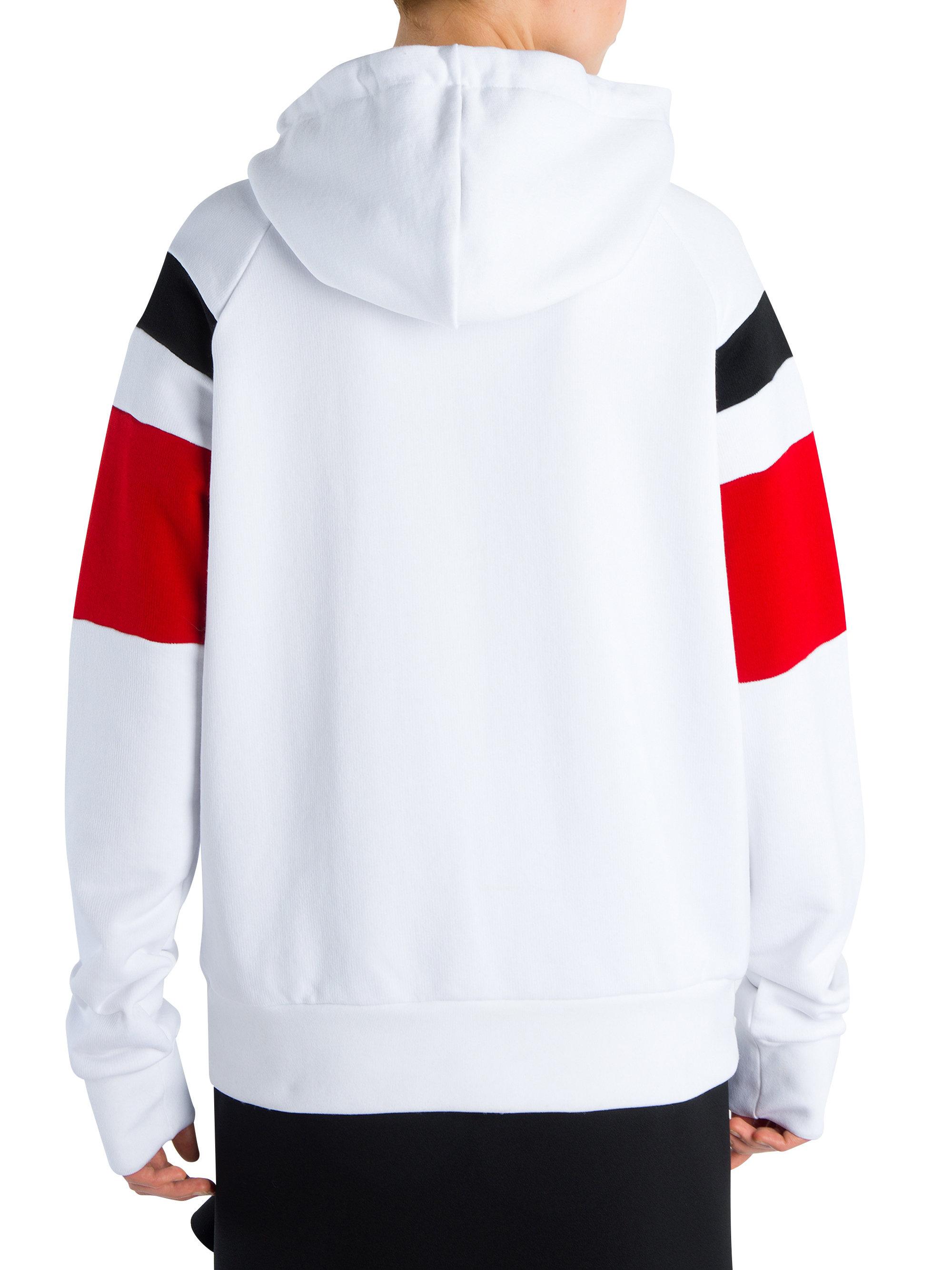 Lyst - Msgm Colorblock Hoodie in Red