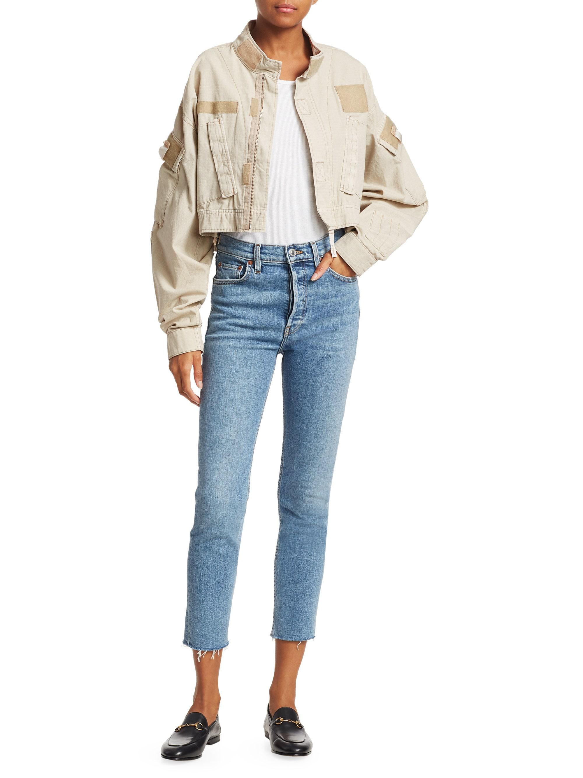 cropped cargo jacket