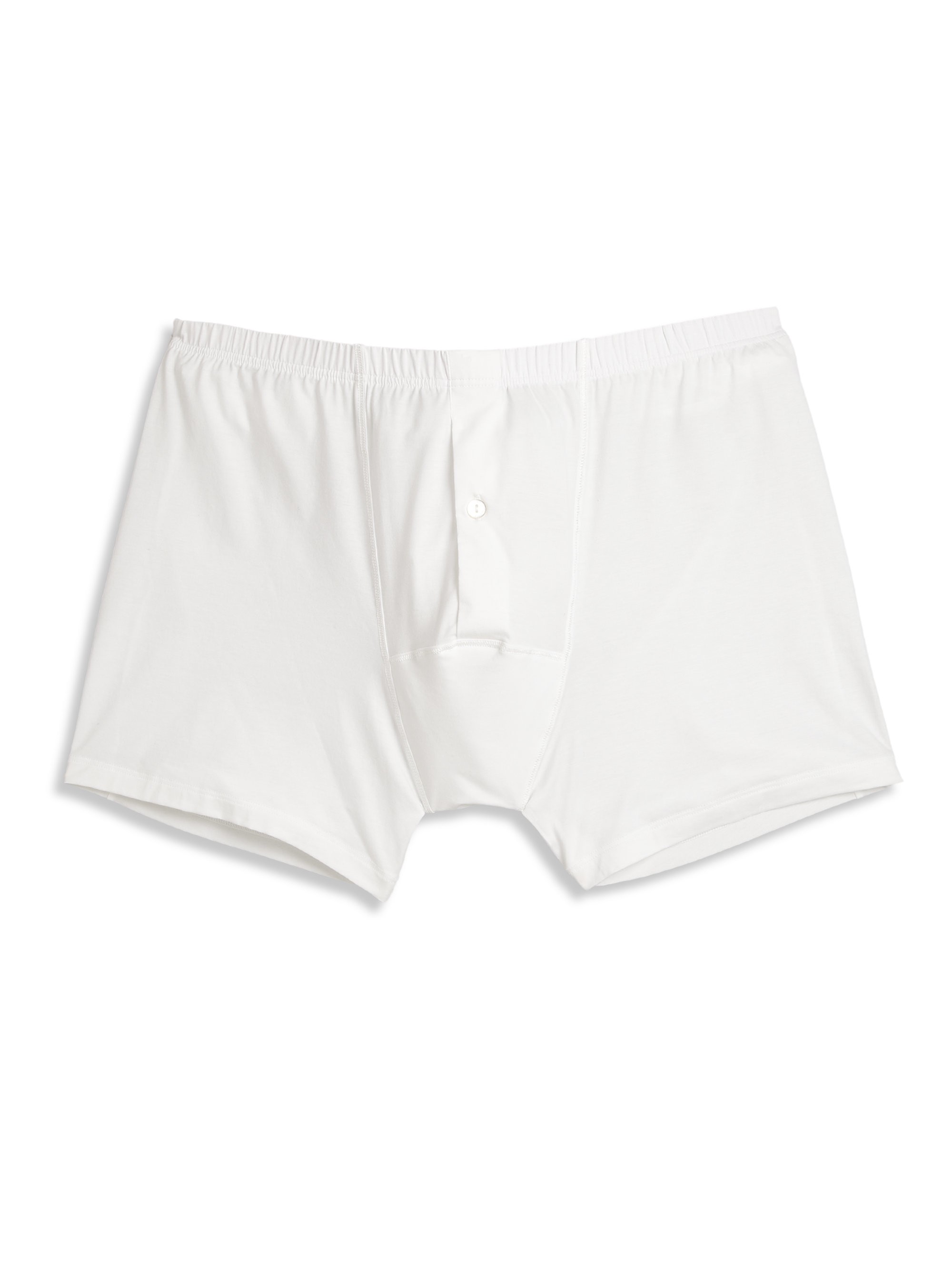Hanro Cotton Sensation Stretch Boxer Briefs in White for Men | Lyst