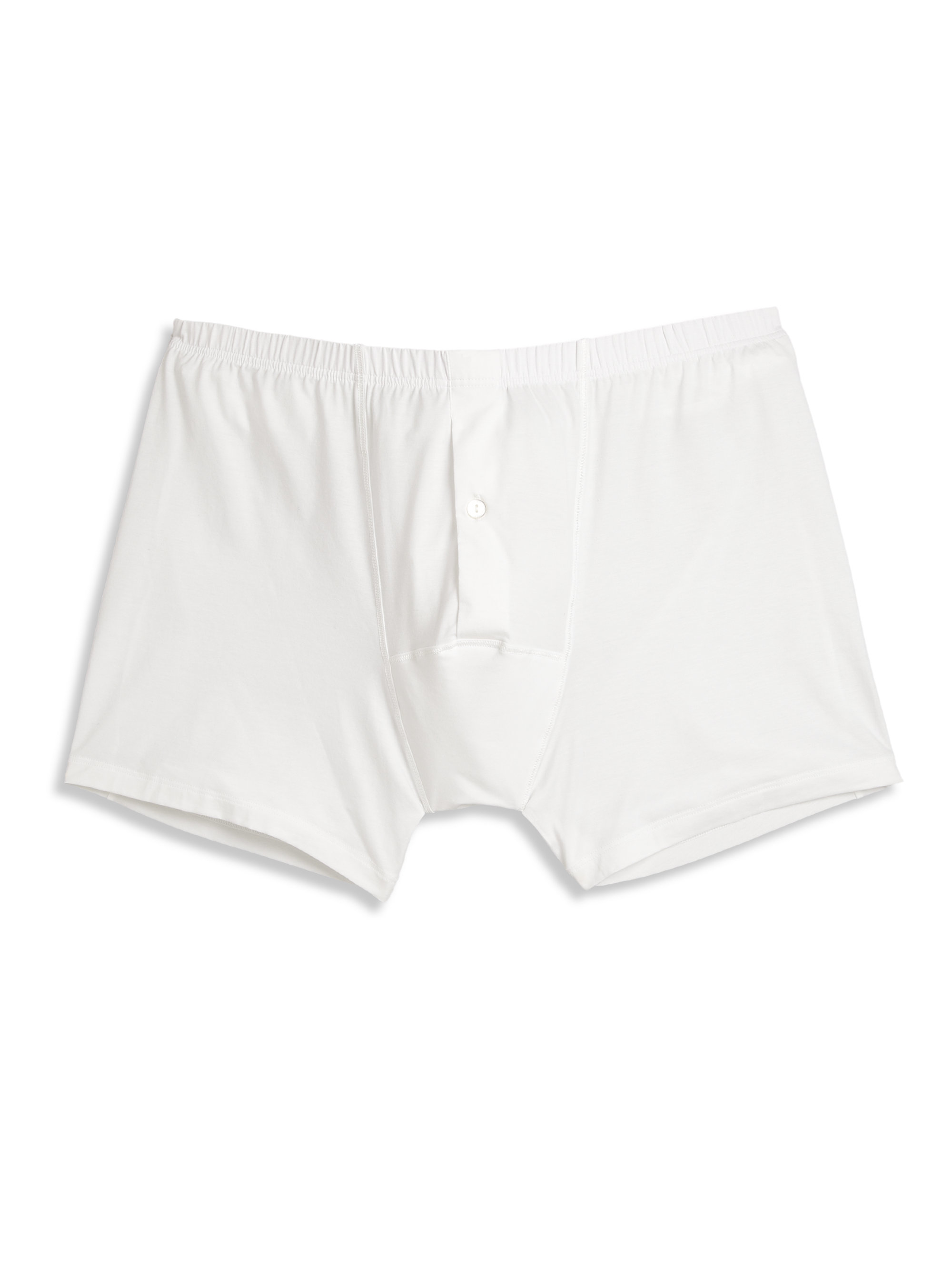 Hanro Cotton Sensation Stretch Boxer Briefs in White for Men Lyst