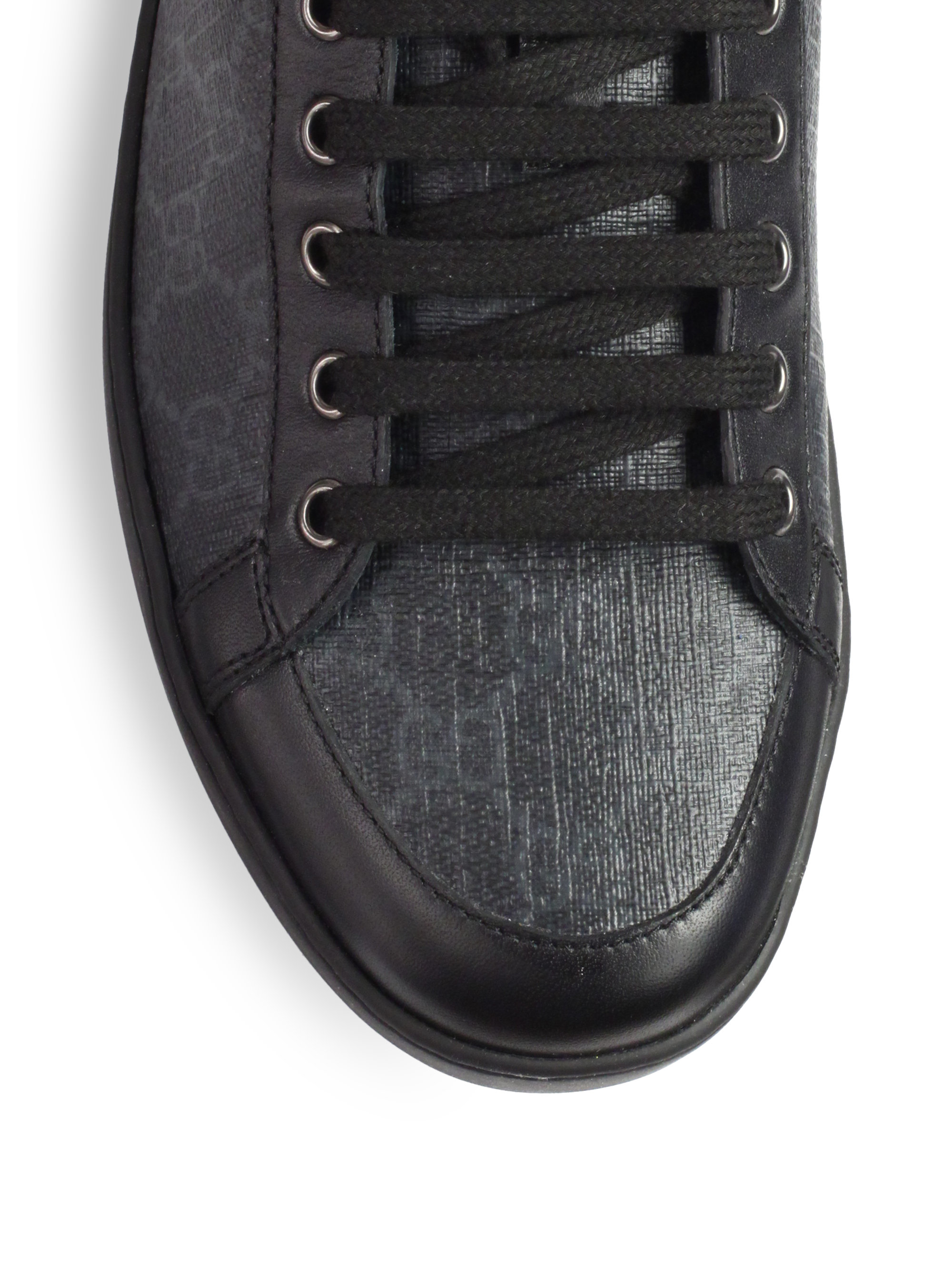 mens gucci black sneakers