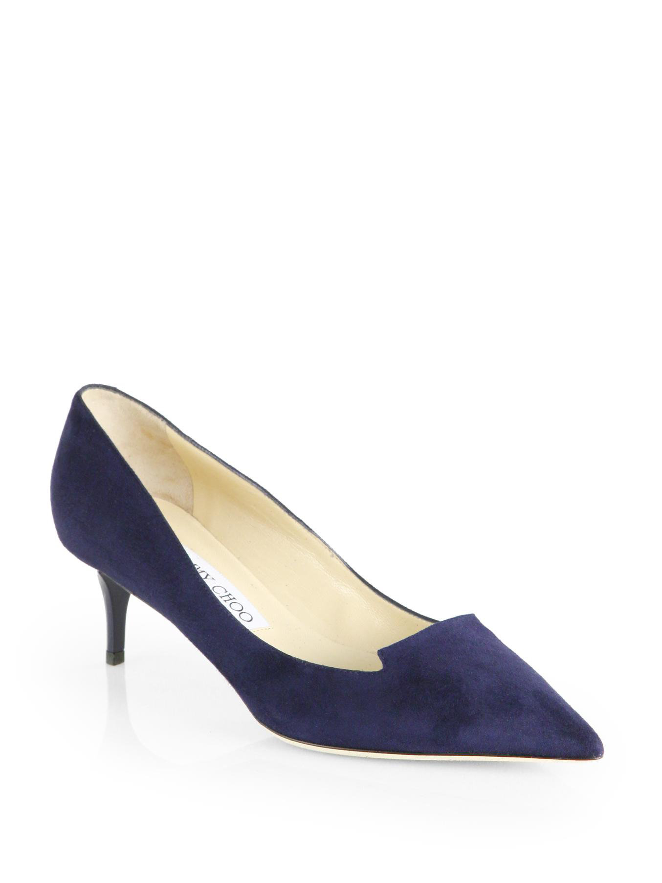 navy blue mid heel pumps