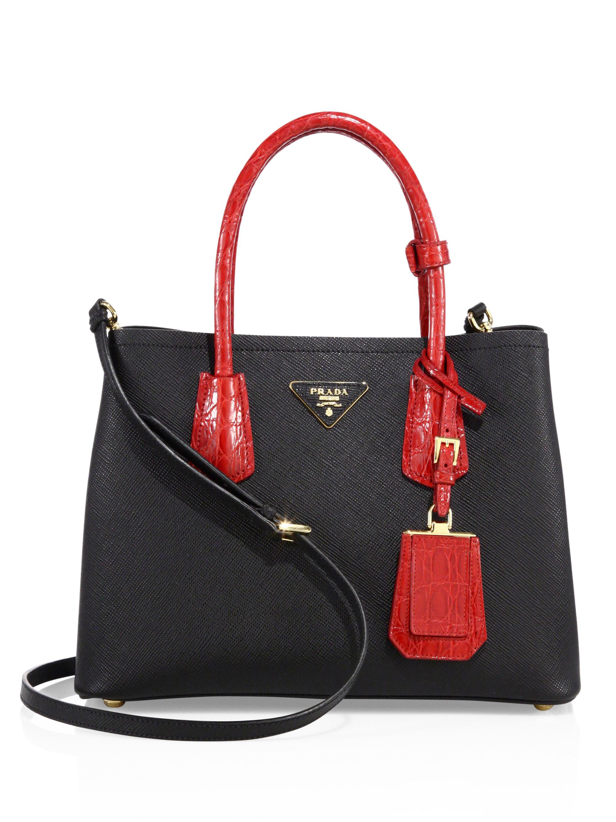 prada croc bag