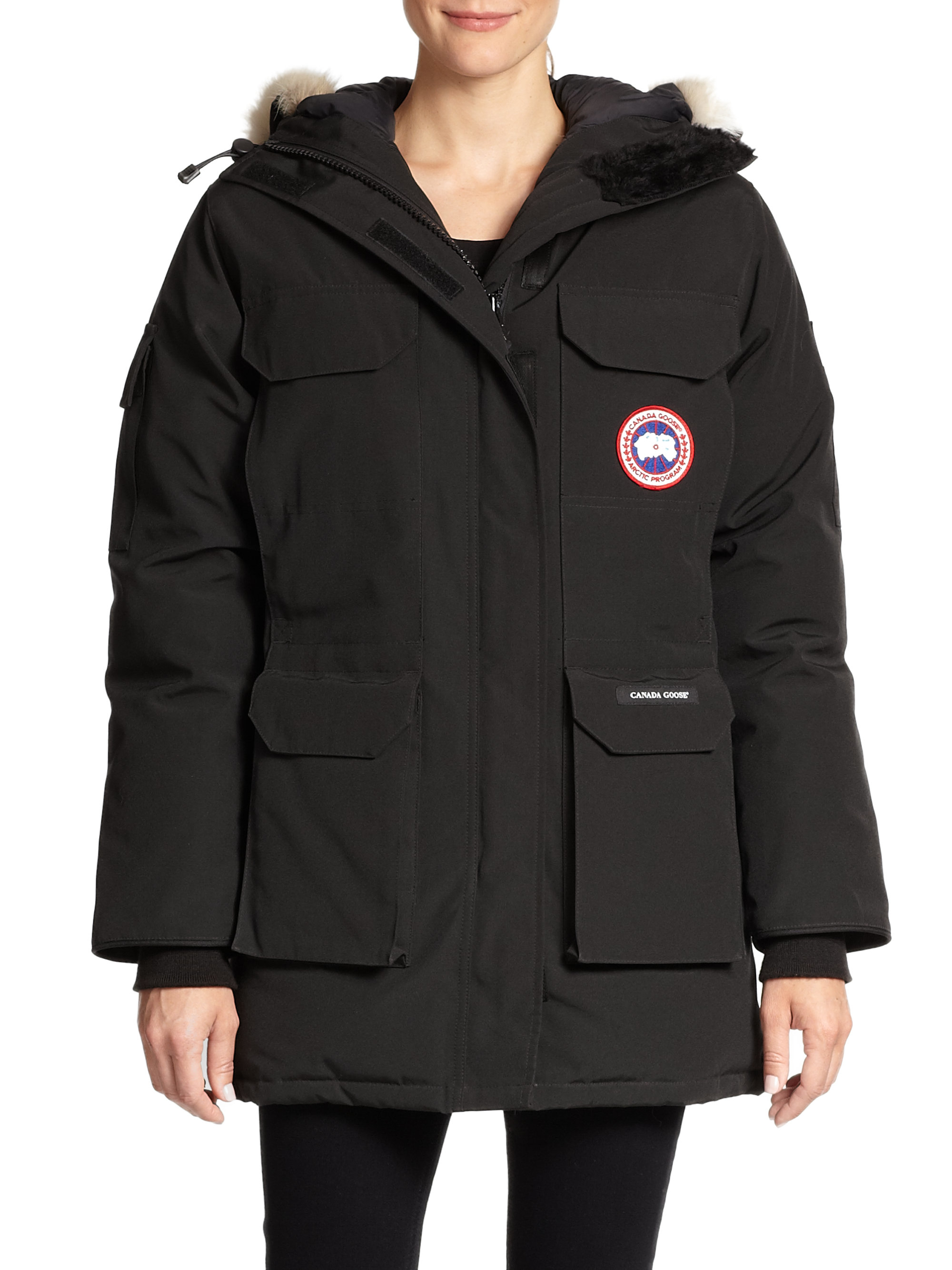 Lyst Canada Goose Expedition Fur Trimmed Parka in Black