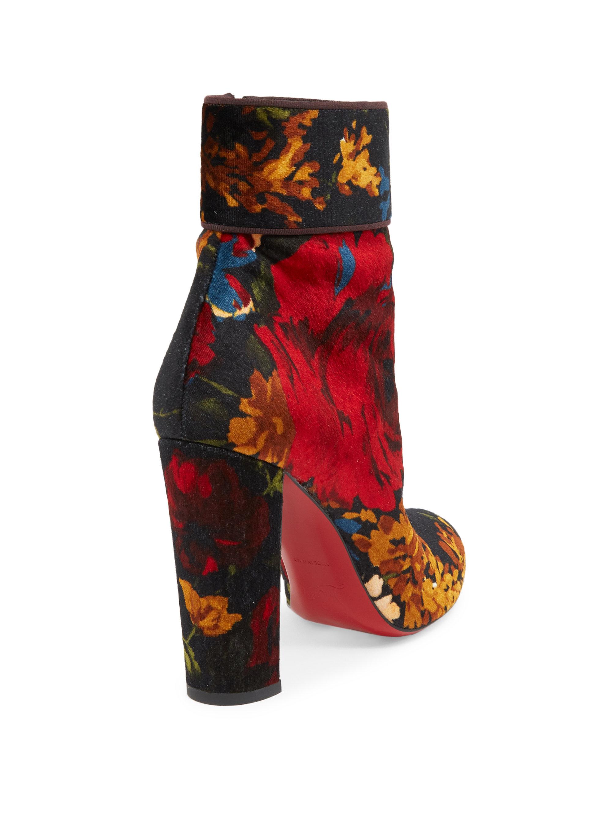 christian louboutin sequin booties