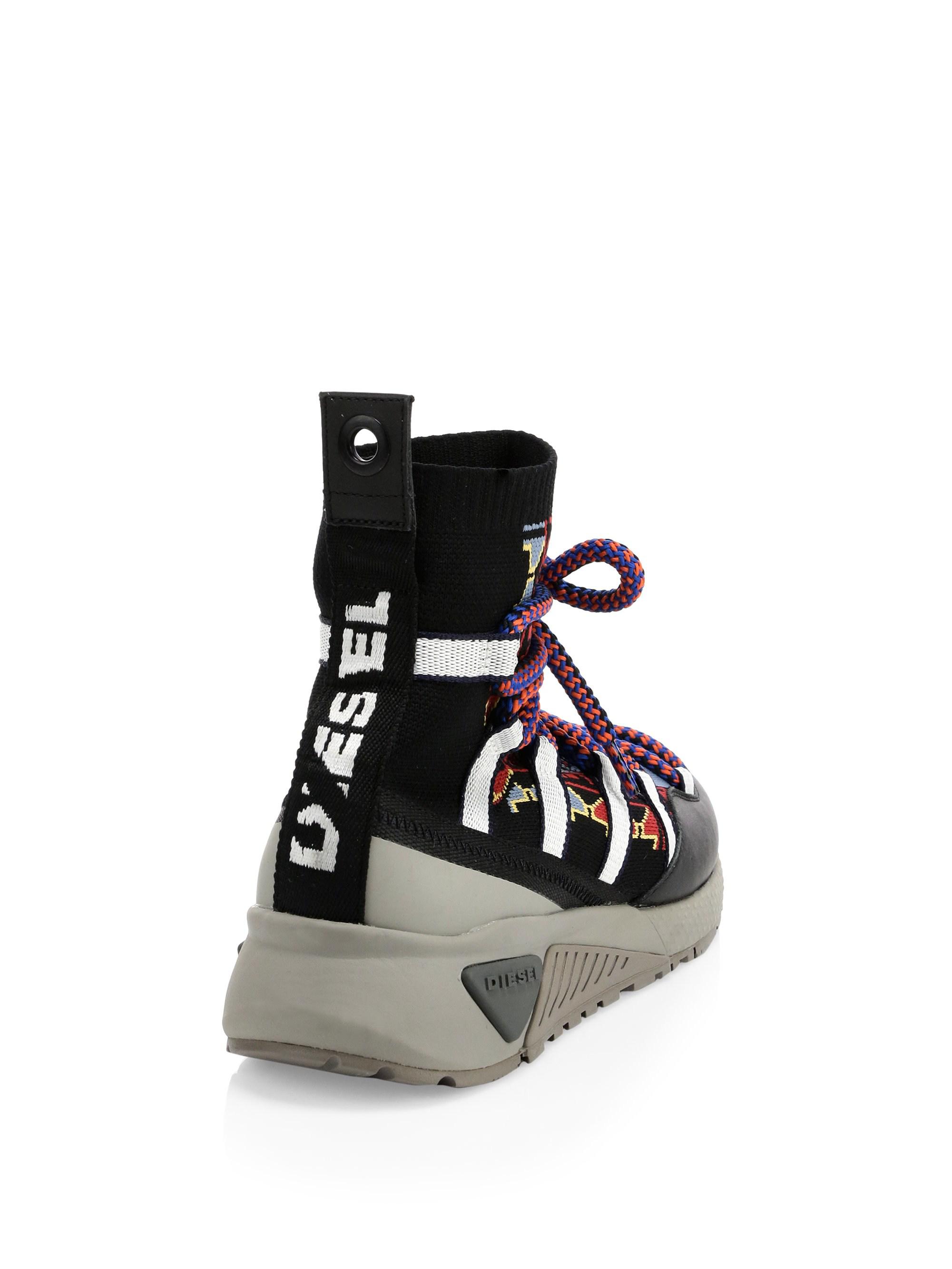 diesel loop sock sneakers