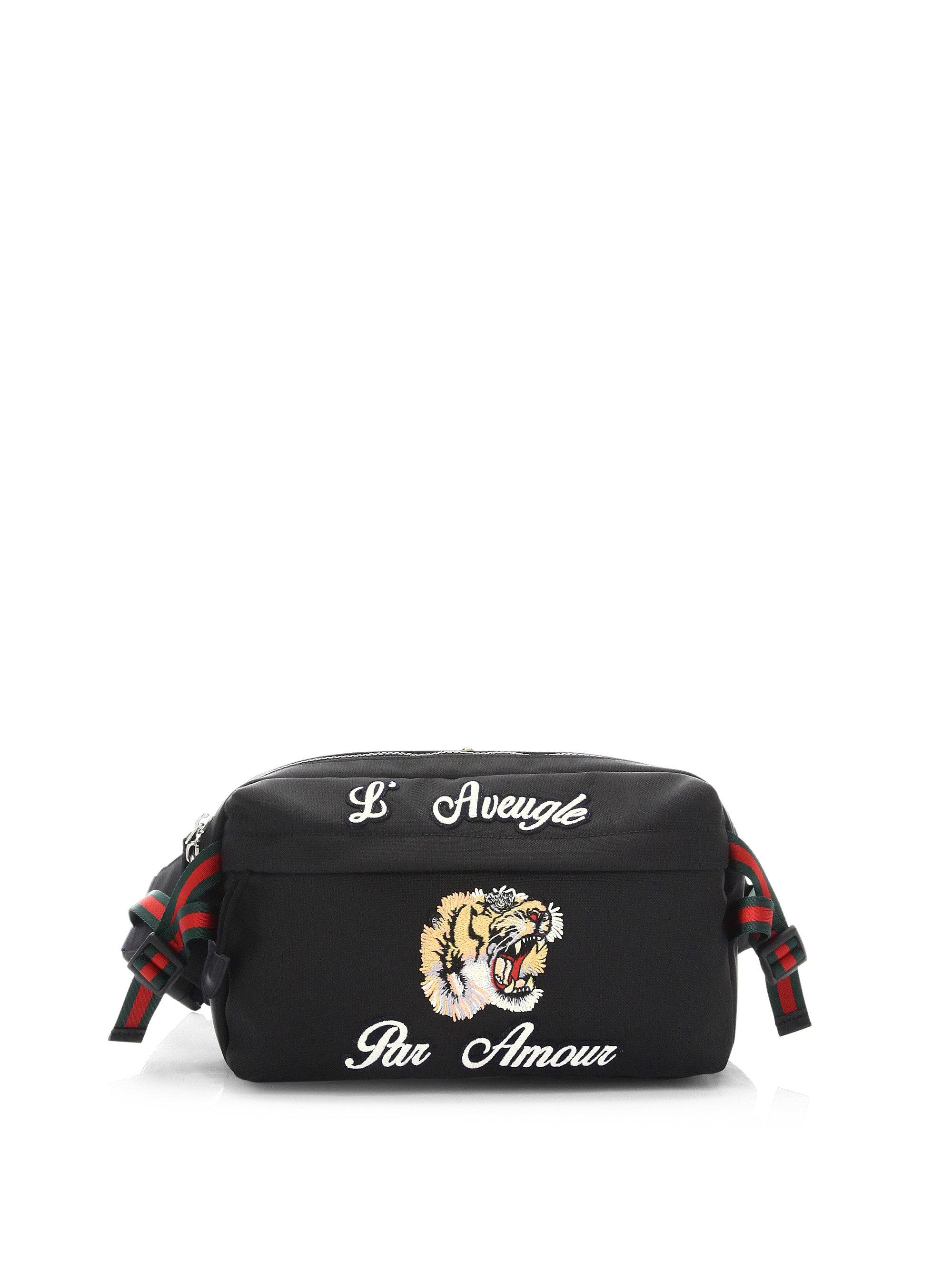 Gucci Techpack Canvas Belt Bag in Black - Lyst