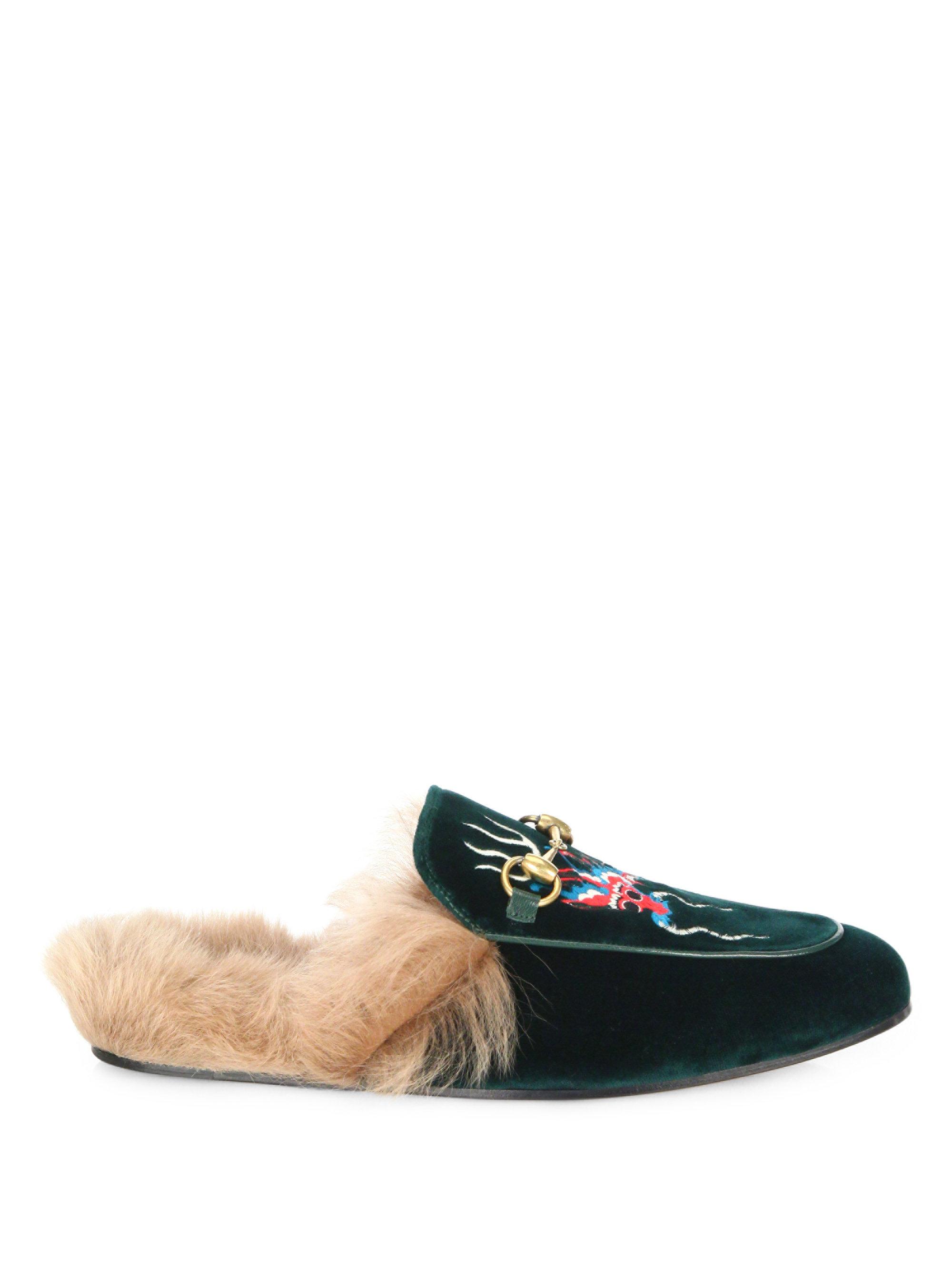 Velvet gucci slippers Clearance