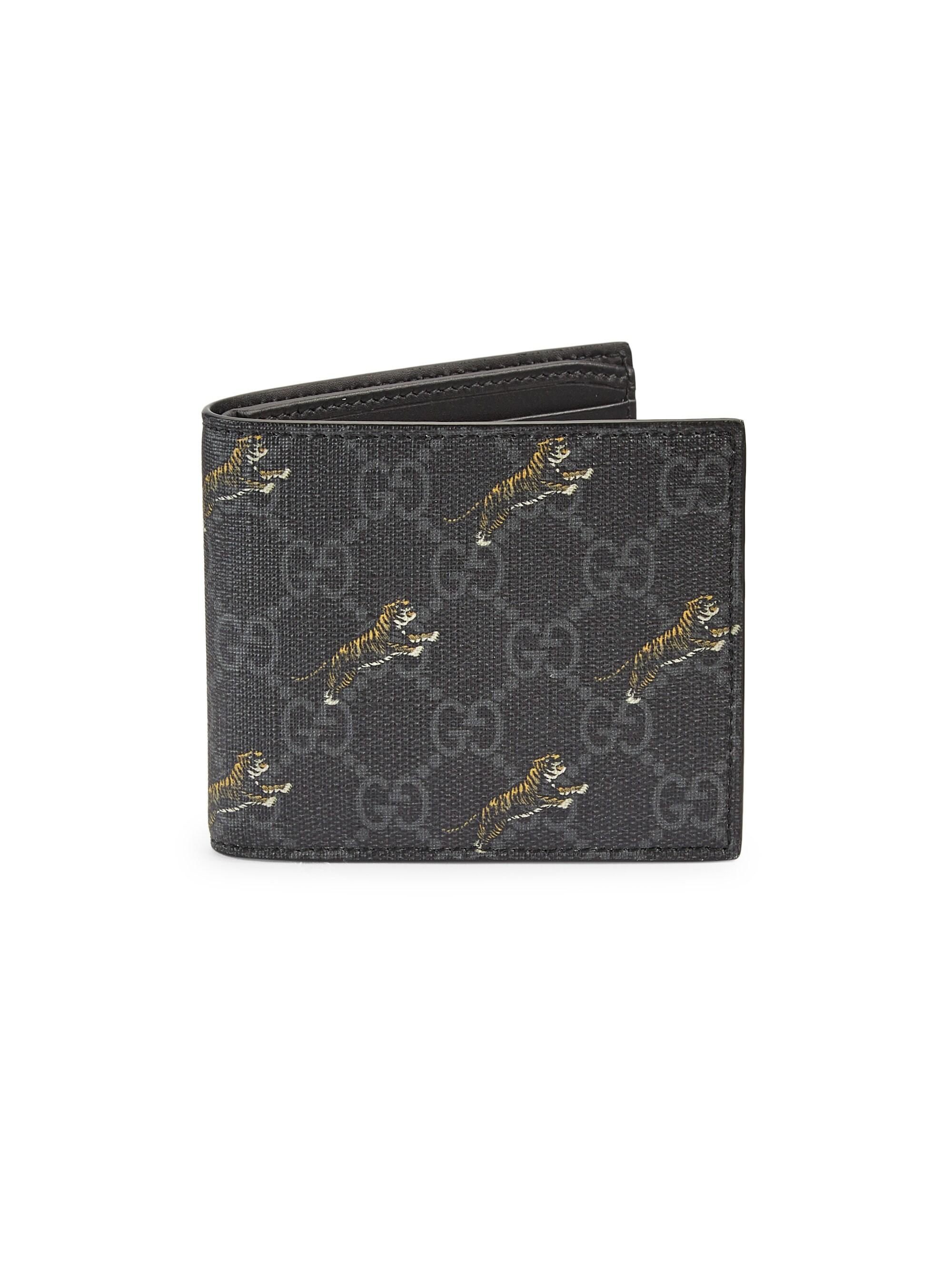 Gucci GG Coin Wallet With Print in Black for Men | Lyst