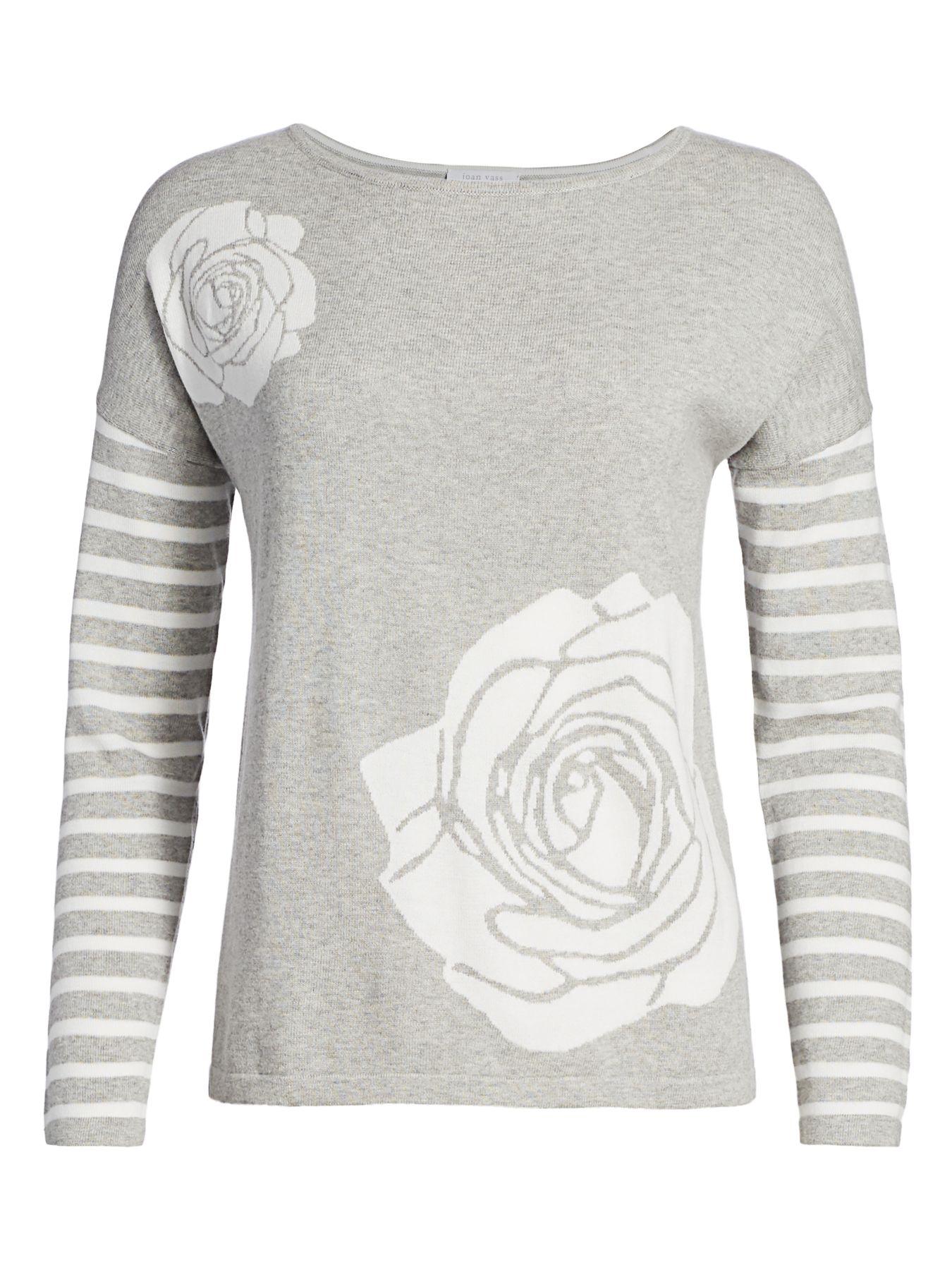 floral intarsia sweater