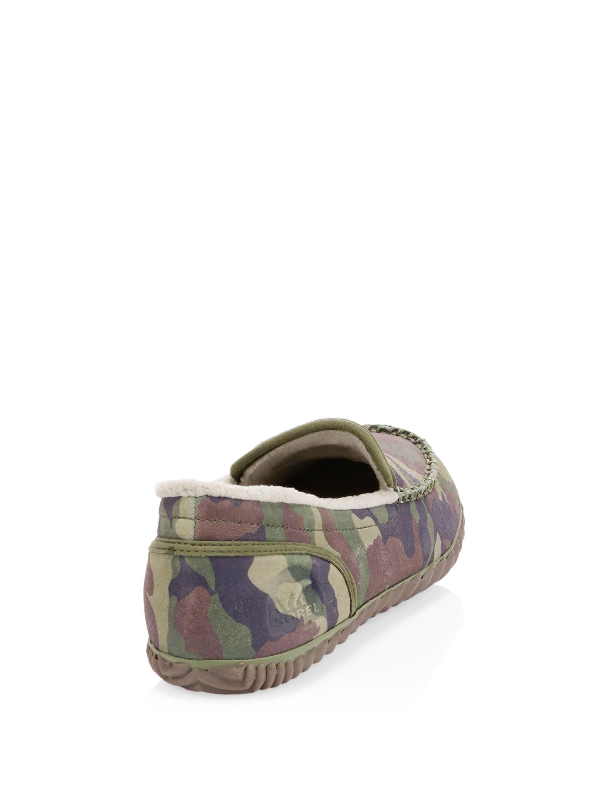 sorel camo slippers