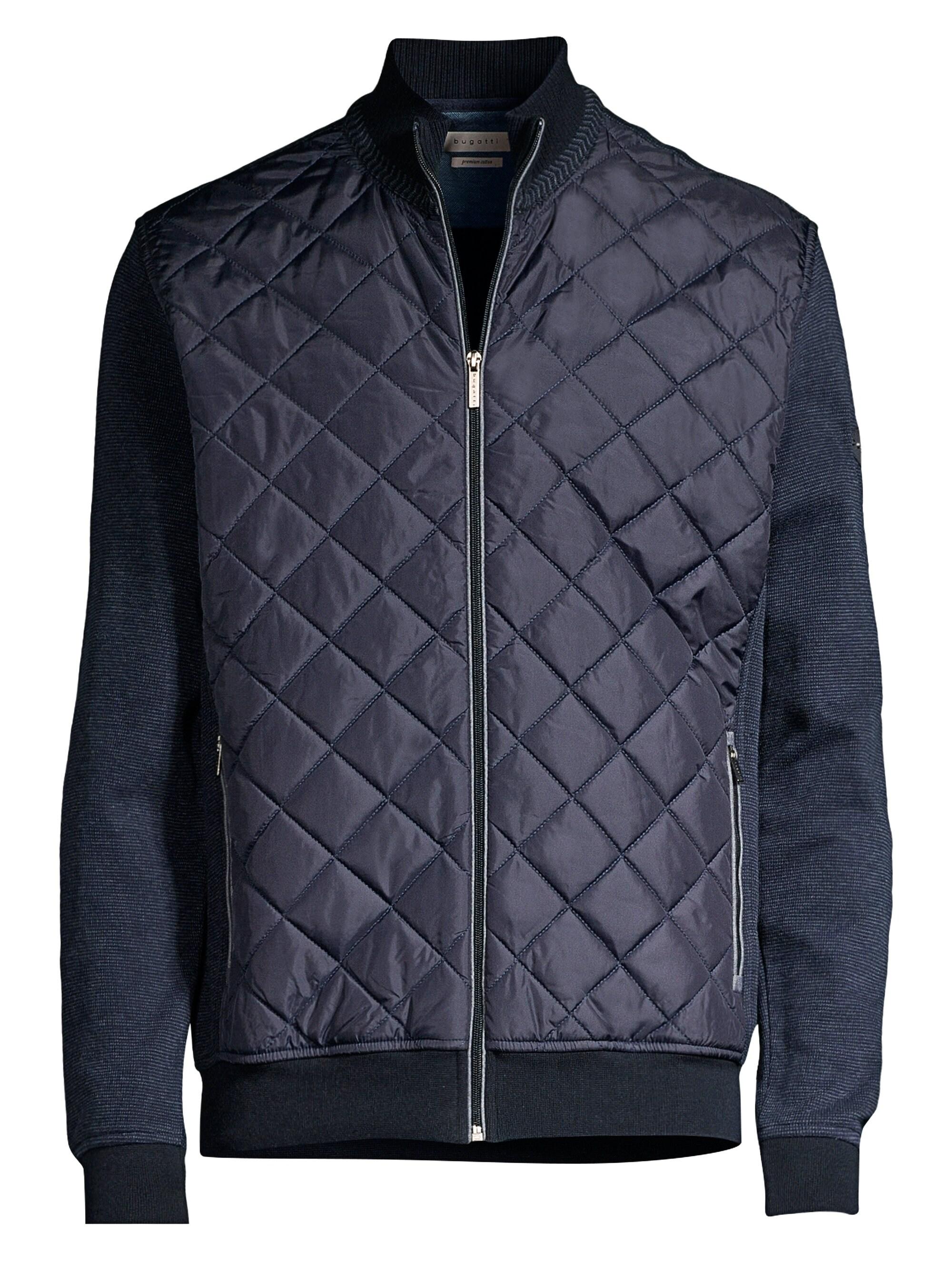 Bugatti Cotton Quilted Full Zip Jacket in Navy (Blue) for Men - Lyst
