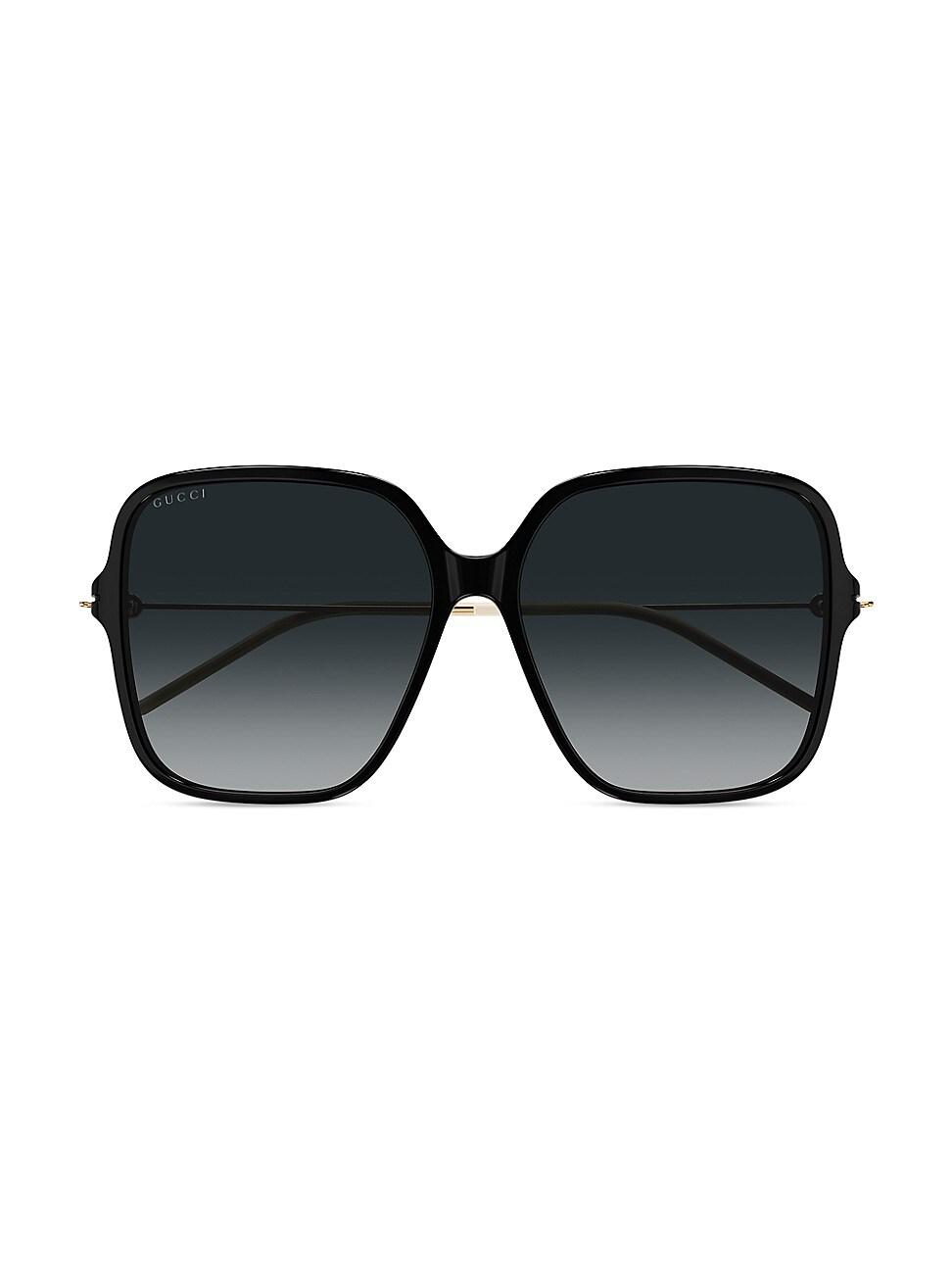 gucci 60mm square sunglasses