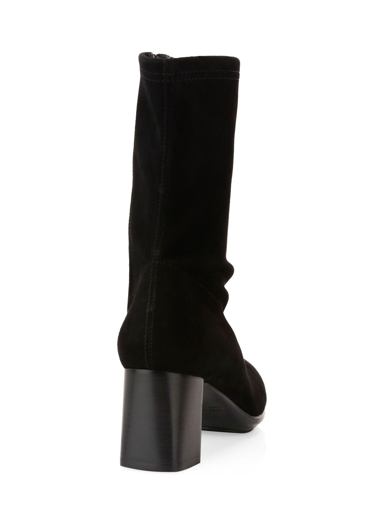Aquatalia Darianna Stretch Suede Boots in Black Lyst