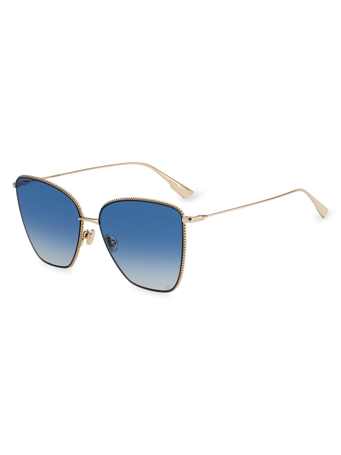 Dior Society1 60mm Butterfly Sunglasses in Blue - Lyst