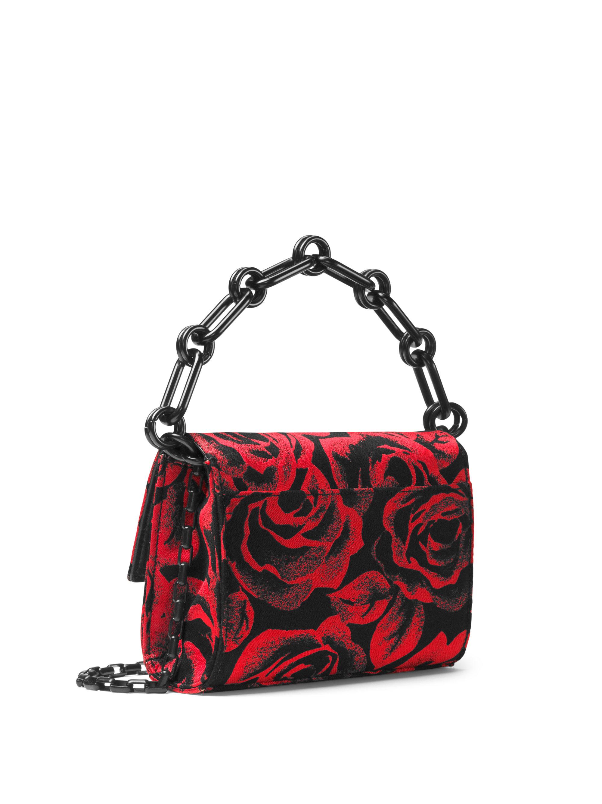 Michael Kors Yasmeen Rose Medallion Jacquard Small Convertible Clutch in  Crimson (Red) - Lyst