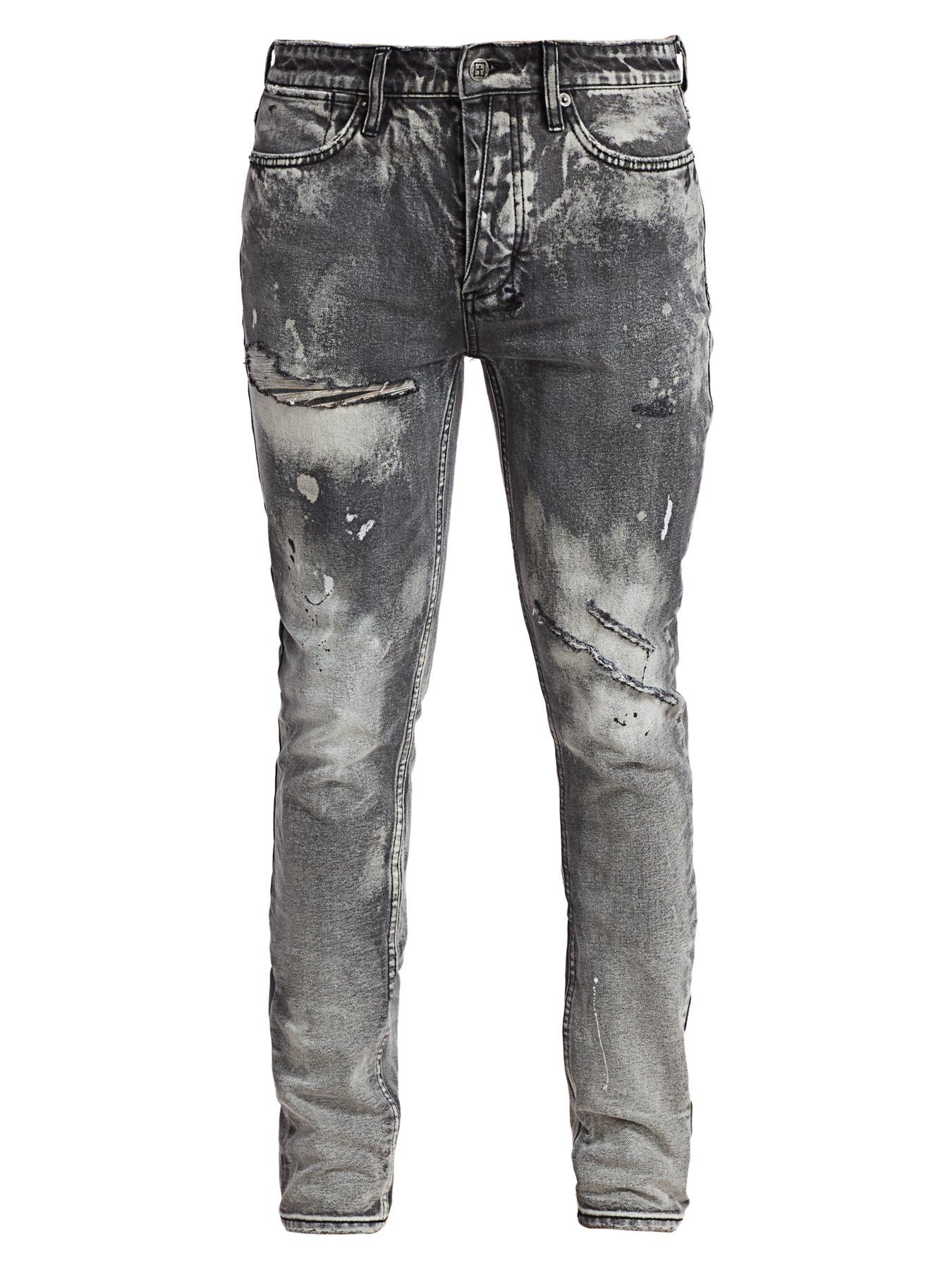 Ksubi Denim Distressed Skinny Jeans in Black for Men - Lyst