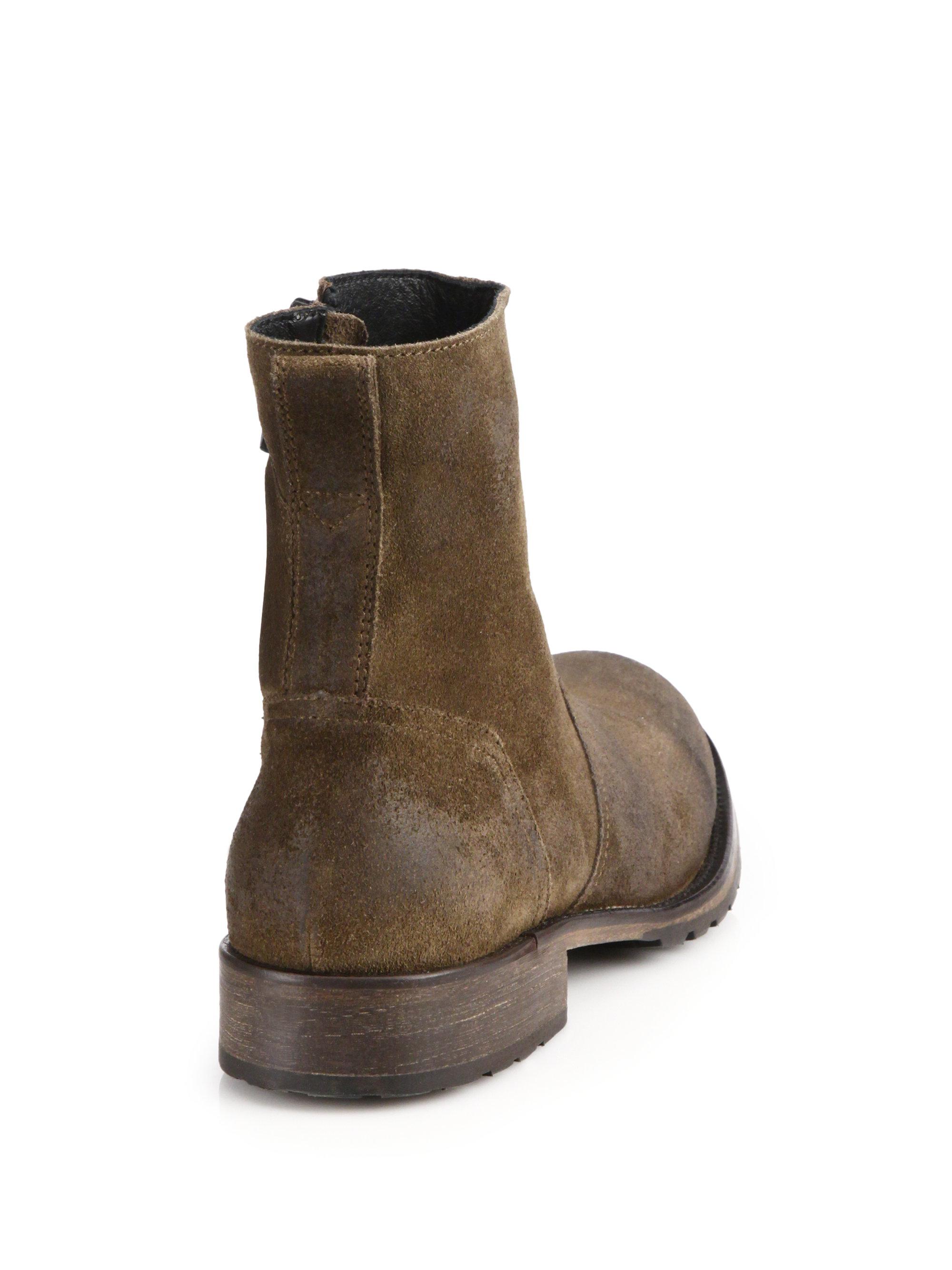 belstaff suede boots