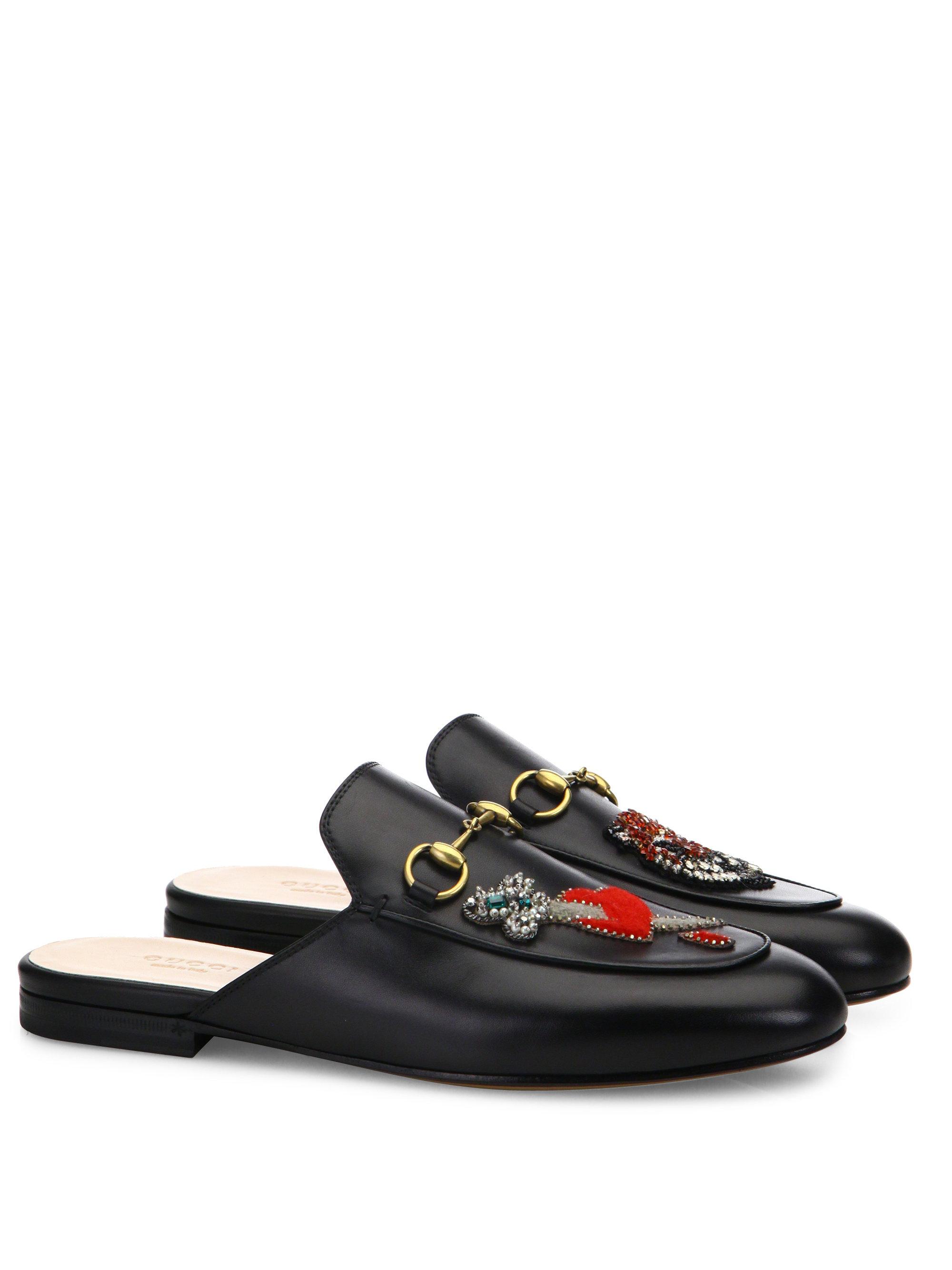 Gucci Princetown Embroidered Leather 