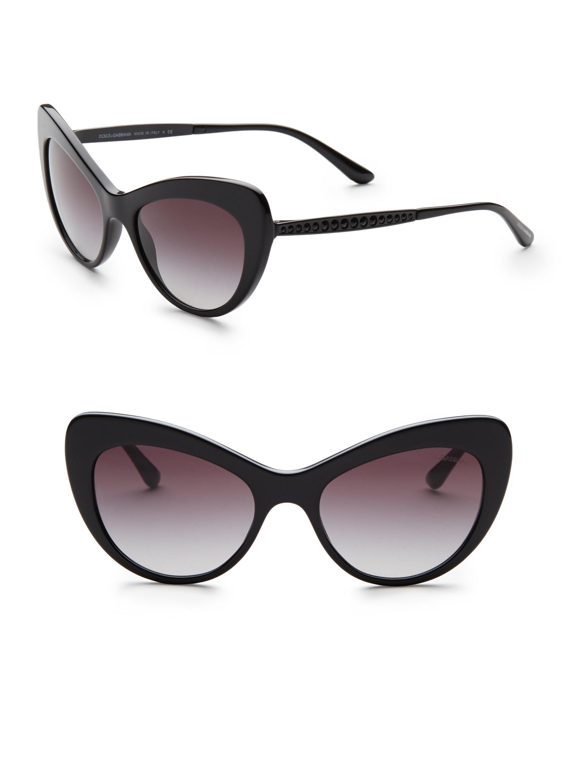 dolce & gabbana 50mm embellished cat eye sunglasses