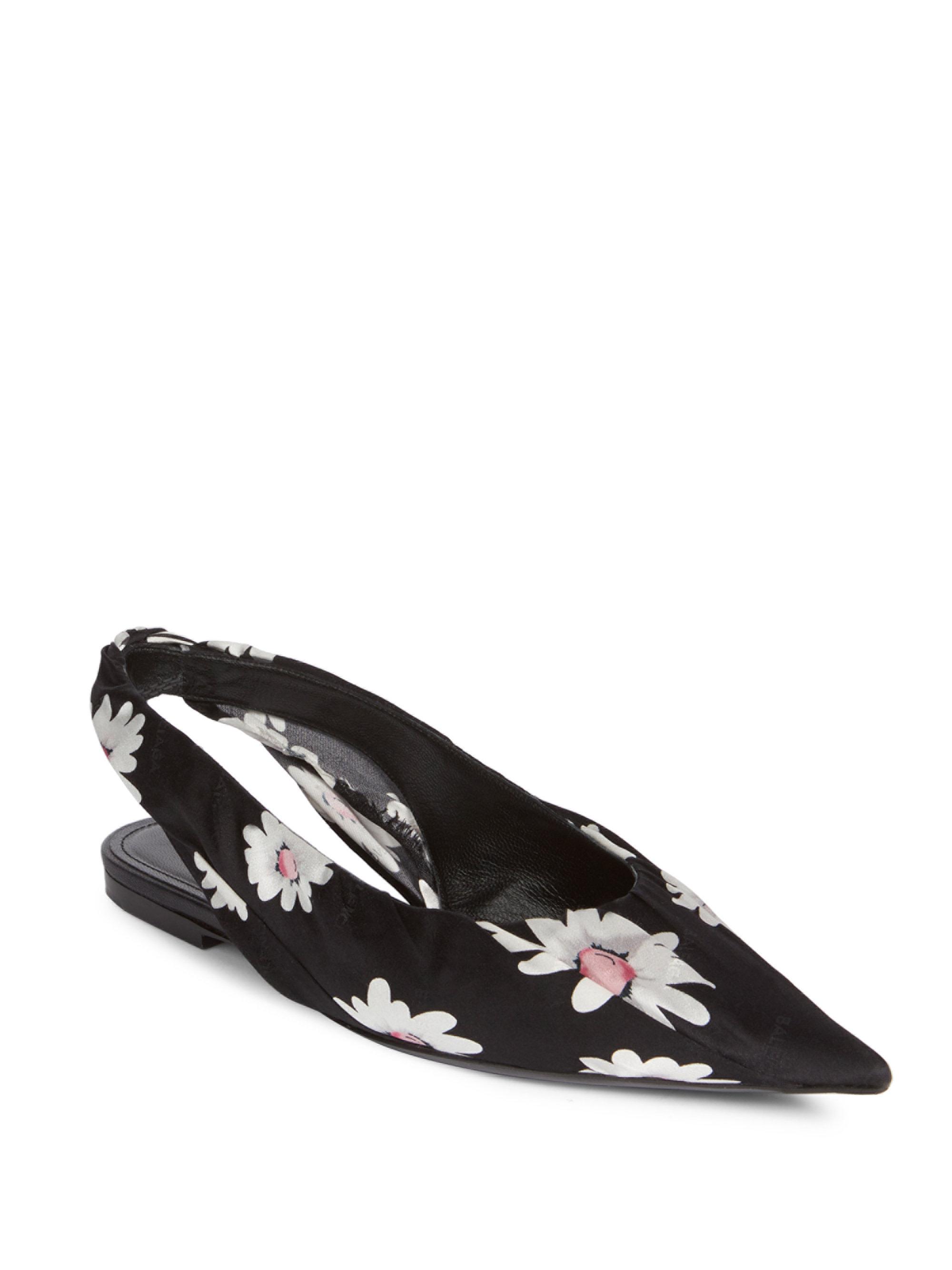 balenciaga slingback flats